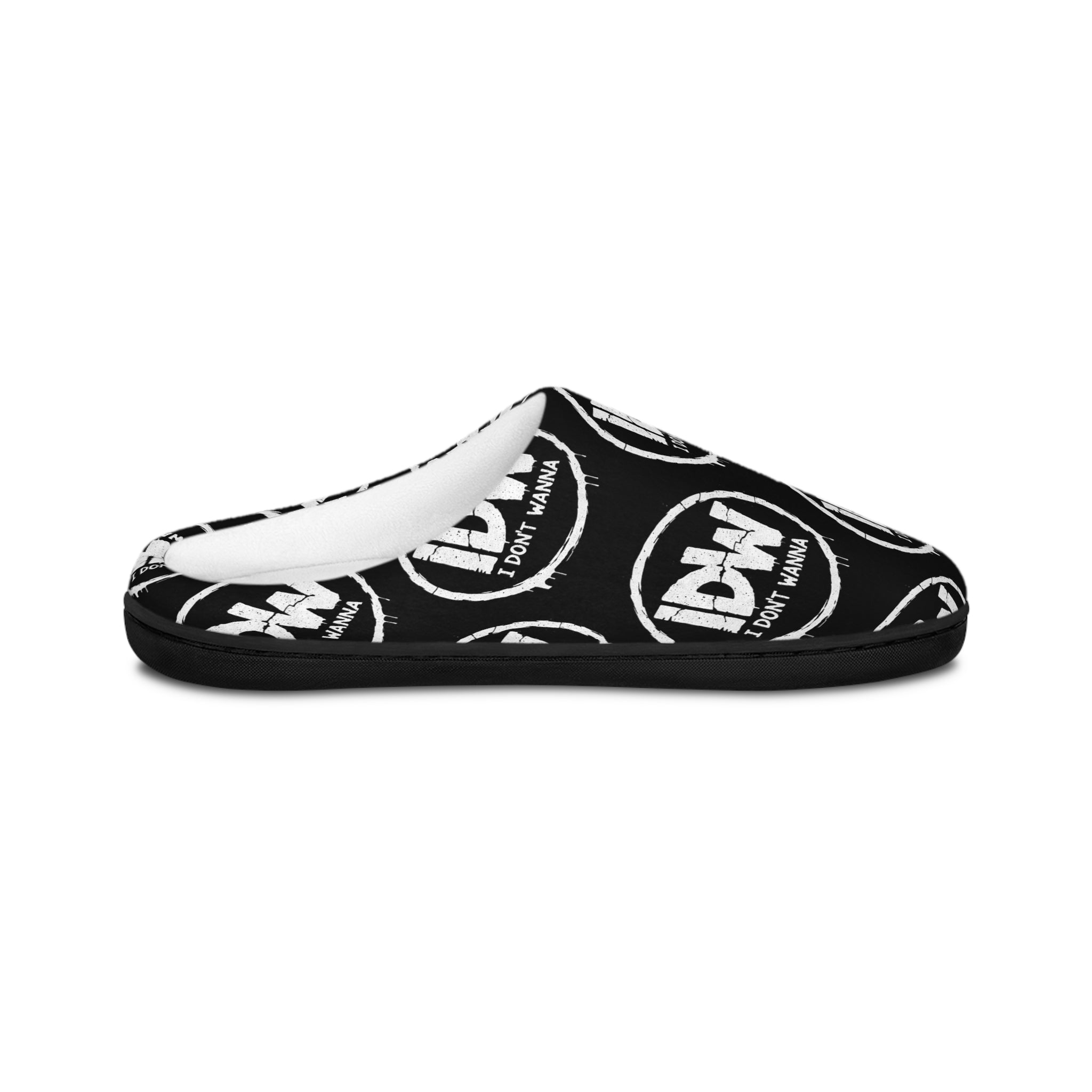 I Don't Wanna Cozy Slippers — Men's Indoor Fuzzy House Shoes