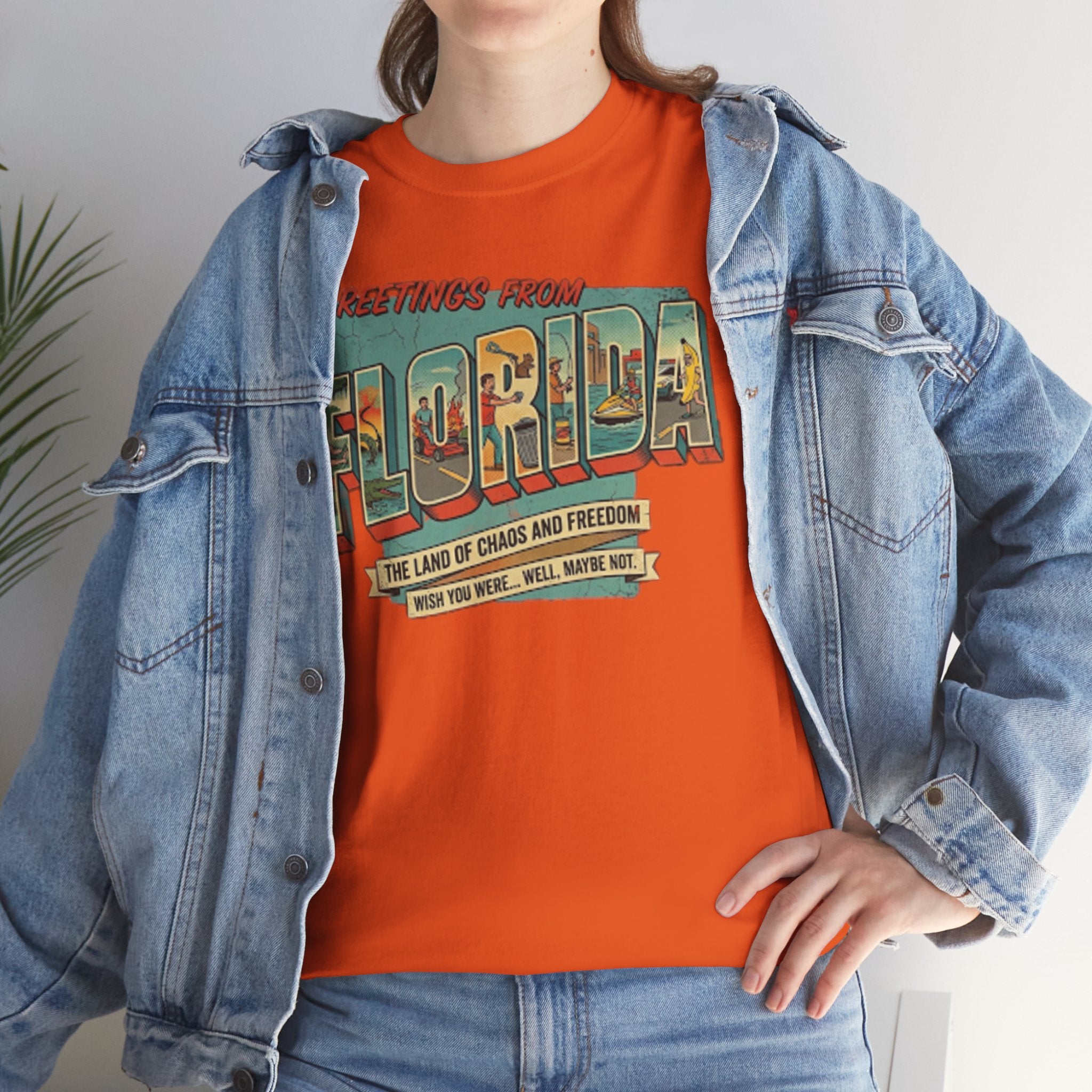 Florida Man 'We Wish You Were Here' T-Shirt — Greetings From Florida News Headlines