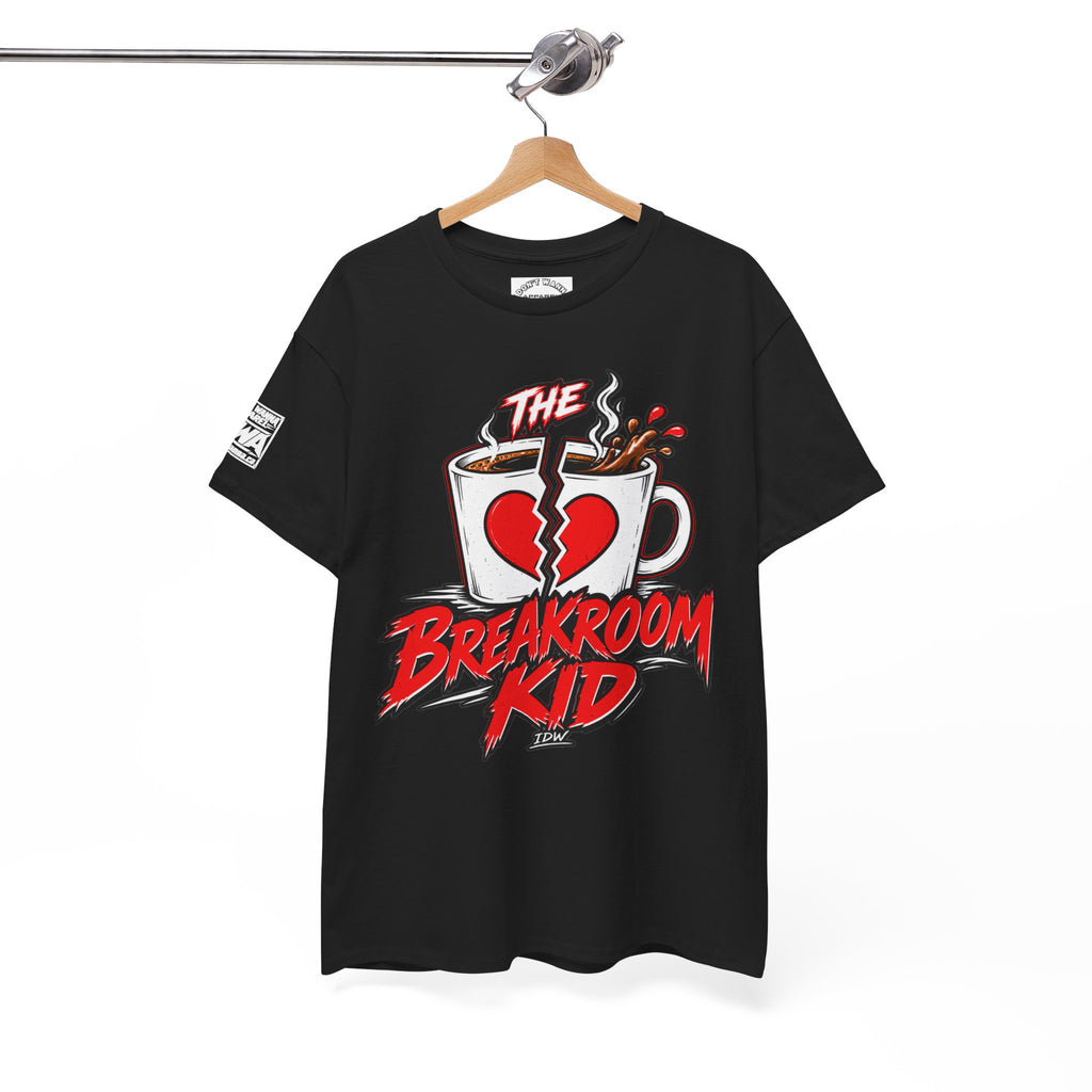 Breakroom Kid Tee — “I Think I’m TIRED. I Know I’m COMFY.” Coffee Shop Graphic Tee