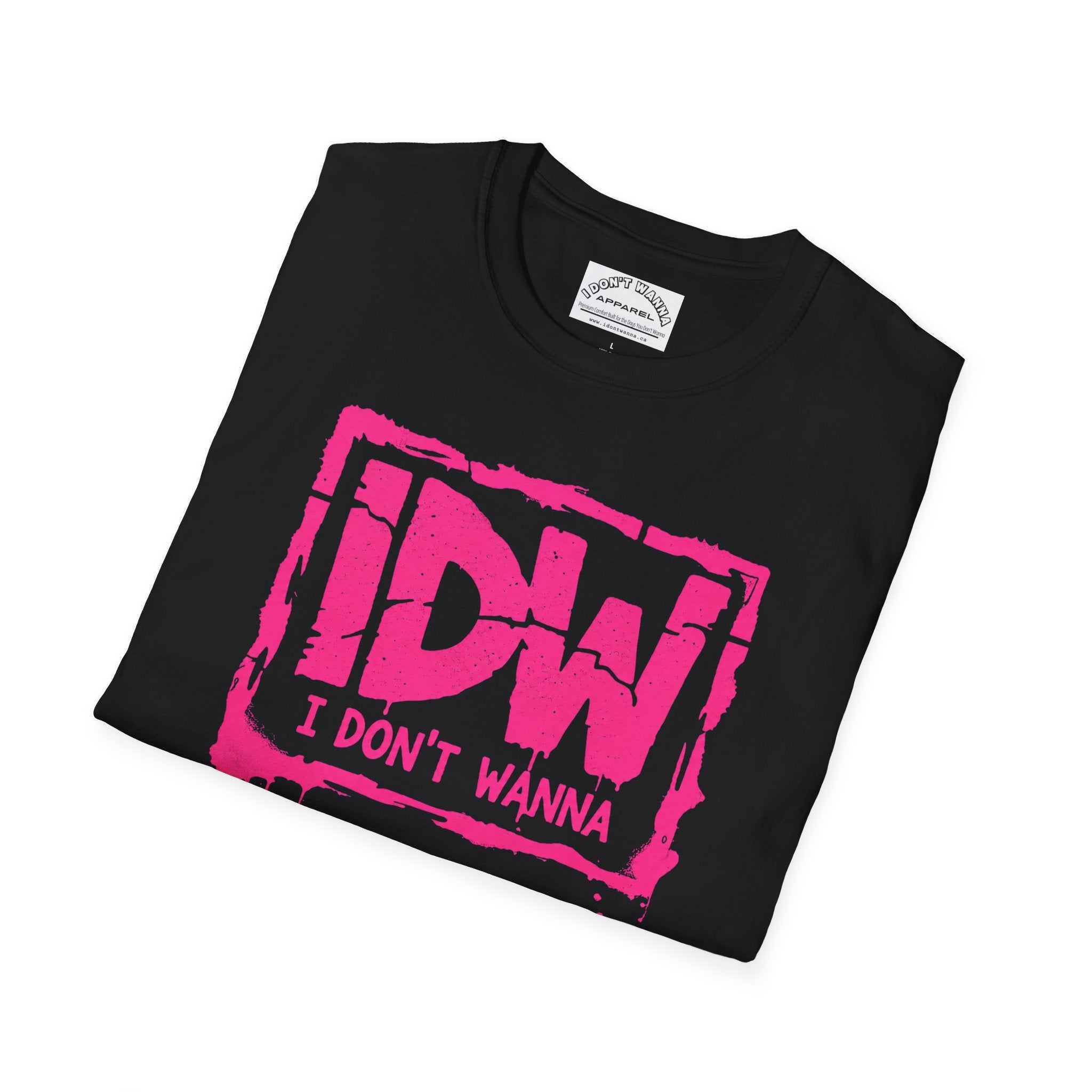 IDW "I Don’t Wanna" Pink Logo Graphic T-Shirt