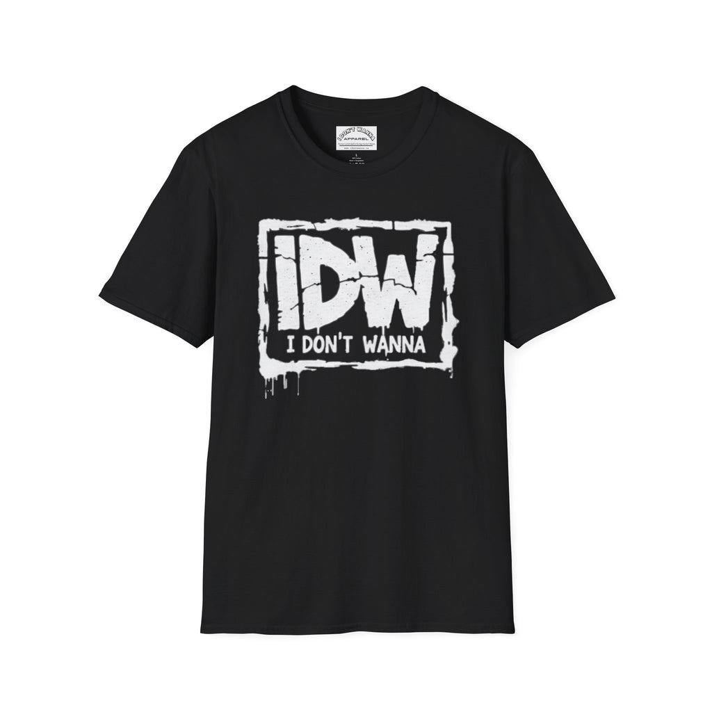 IDW "I Don't Wanna" Graphic T-Shirt — QR Back Tee