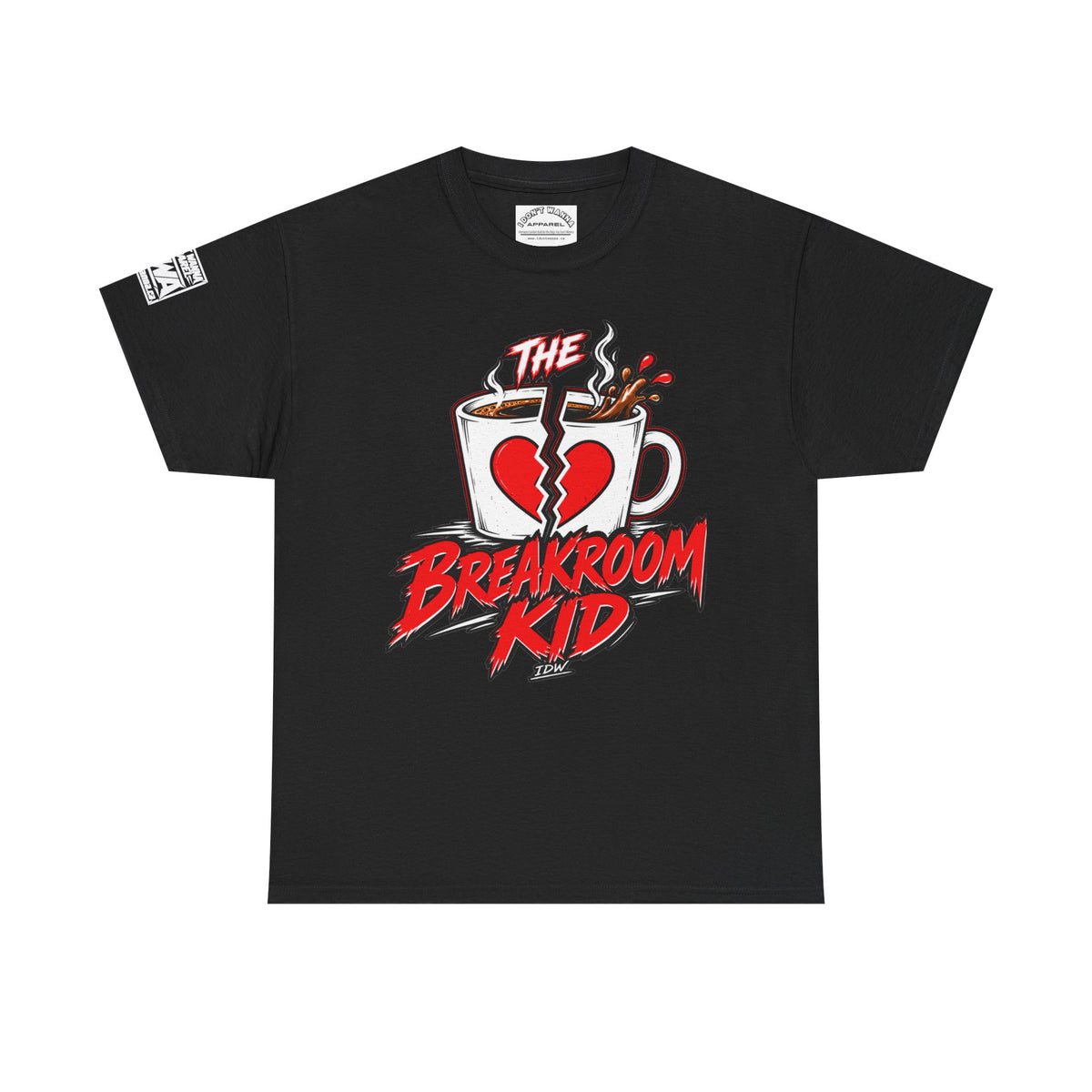Breakroom Kid Tee — “I Think I’m TIRED. I Know I’m COMFY.” Coffee Shop Graphic Tee