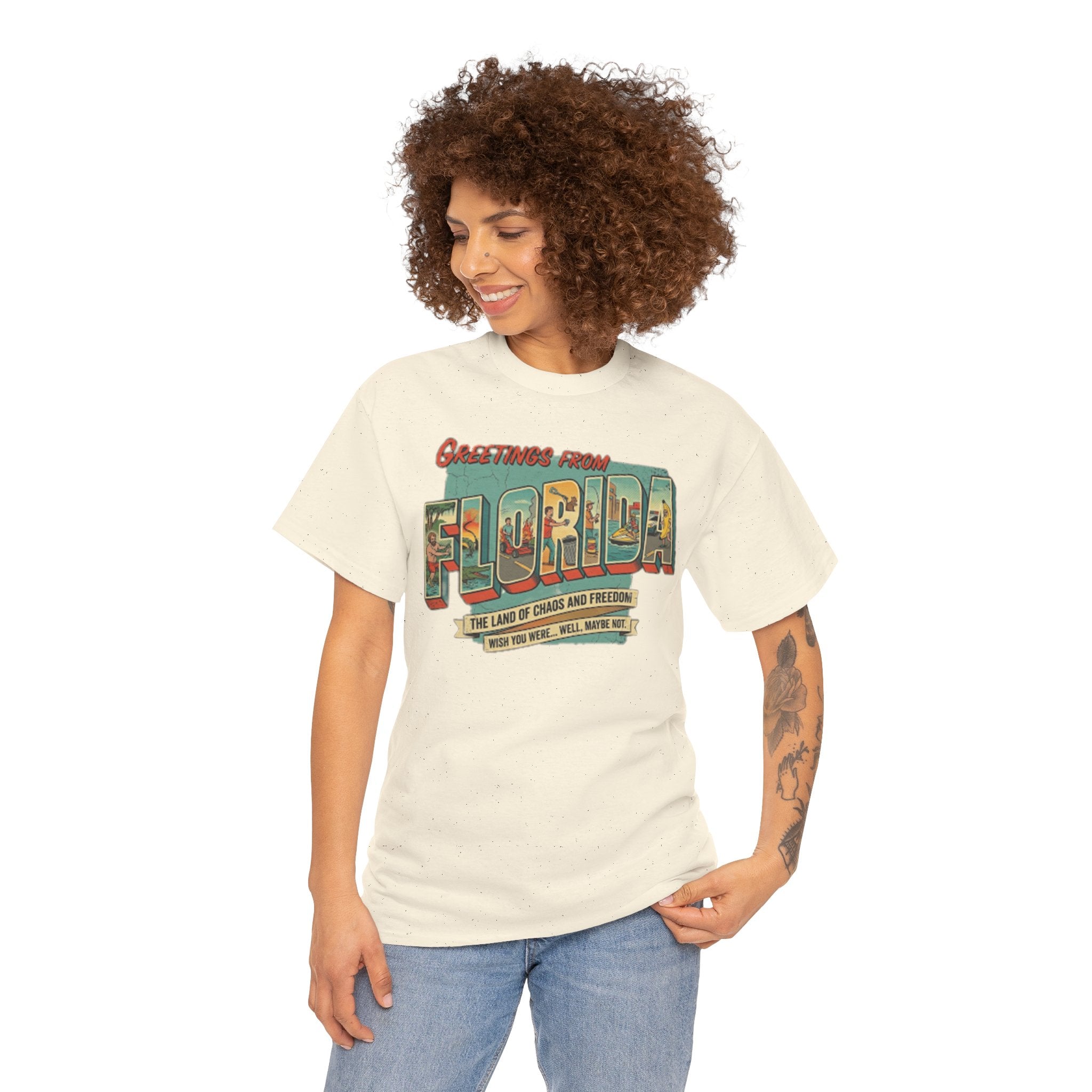 Florida Man 'We Wish You Were Here' T-Shirt — Greetings From Florida News Headlines