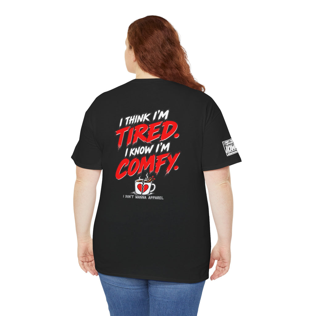 Breakroom Kid Tee — “I Think I’m TIRED. I Know I’m COMFY.” Coffee Shop Graphic Tee