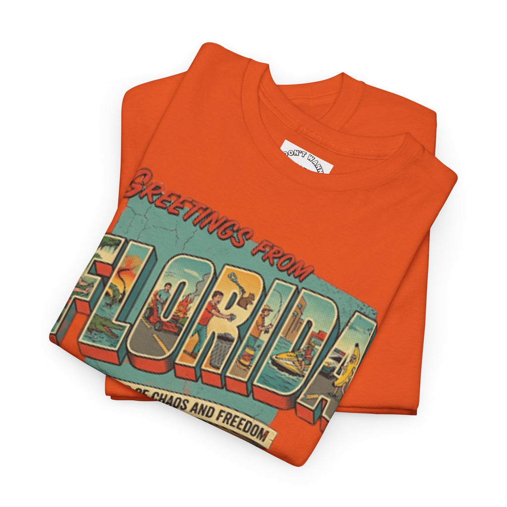 Florida Man 'We Wish You Were Here' T-Shirt — Greetings From Florida News Headlines