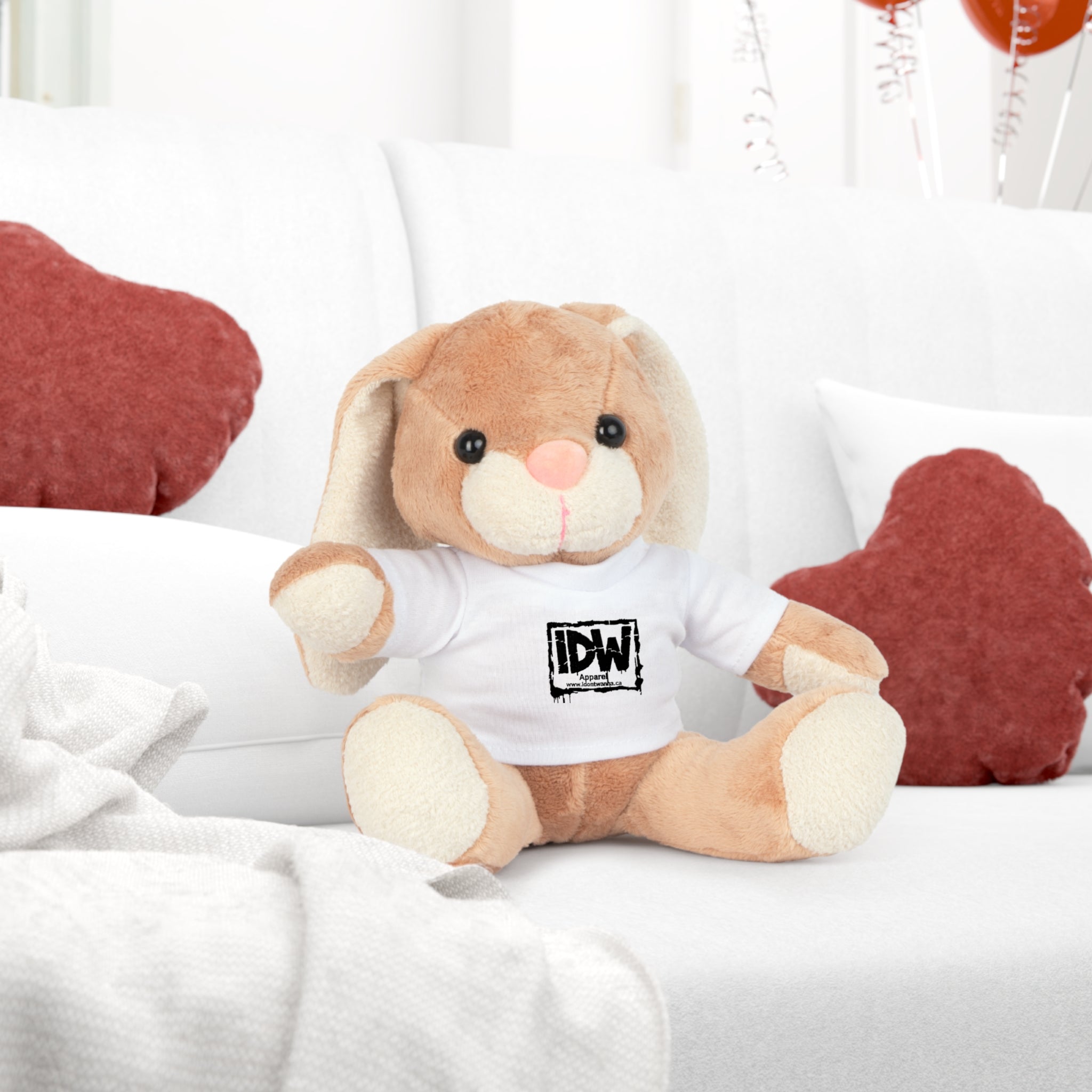 Plush Toy — Animal Friends Wearing "IDW (I Don't Wanna)" Tee