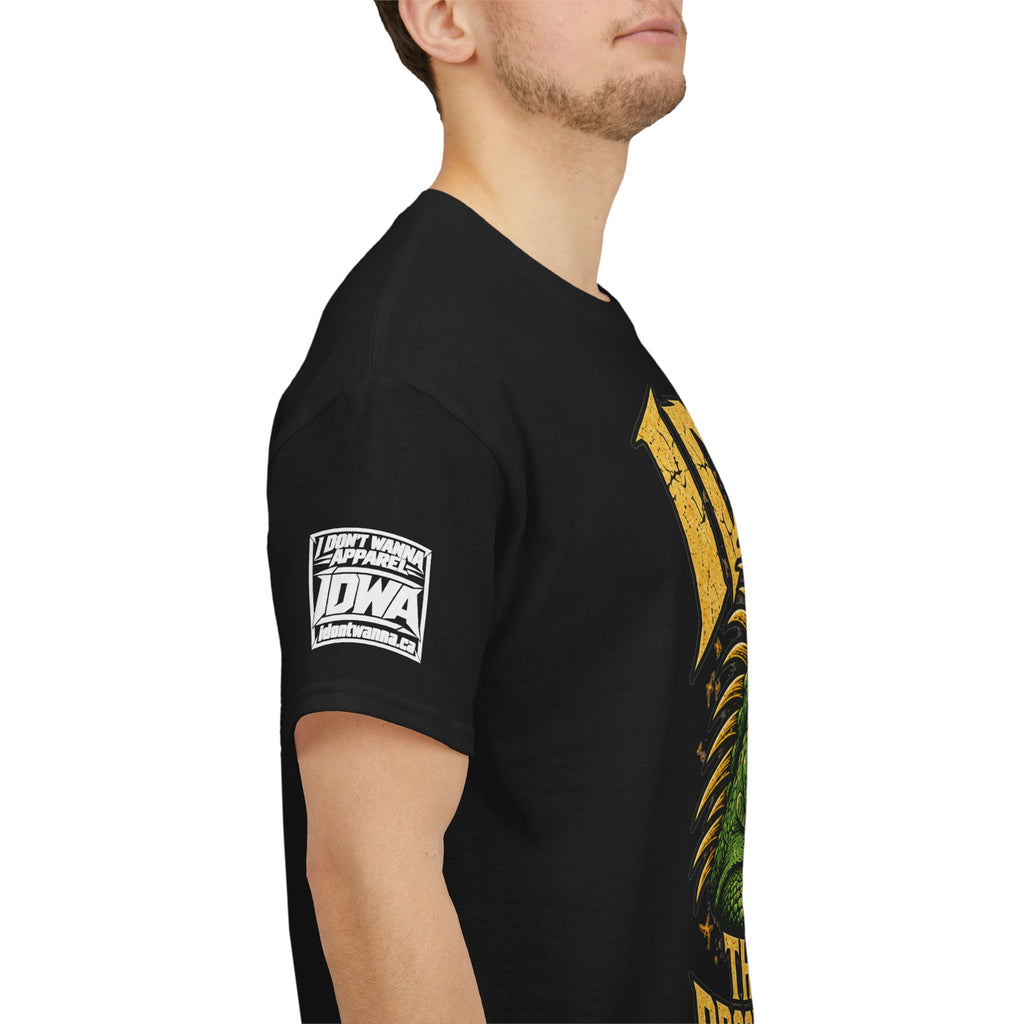Apex Procrastinator Iguana T-Shirt — "I AM THE APEX PROCRASTINATOR" (Back: "THE VOICES IN MY HEAD REQUESTED A DAY OFF")