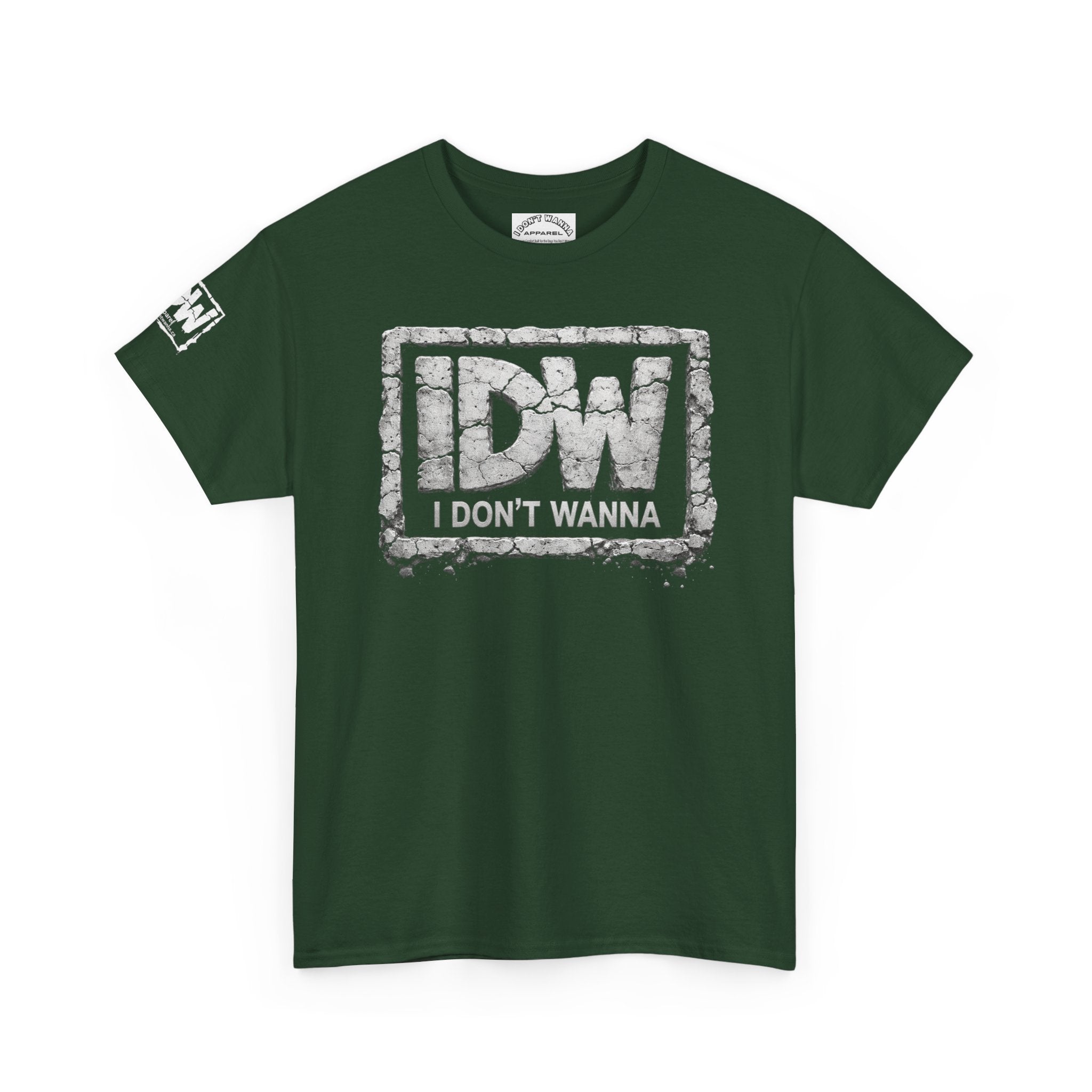 Distressed 3D Concrete IDW Logo T-Shirt — Vintage Urban Graphic Tee