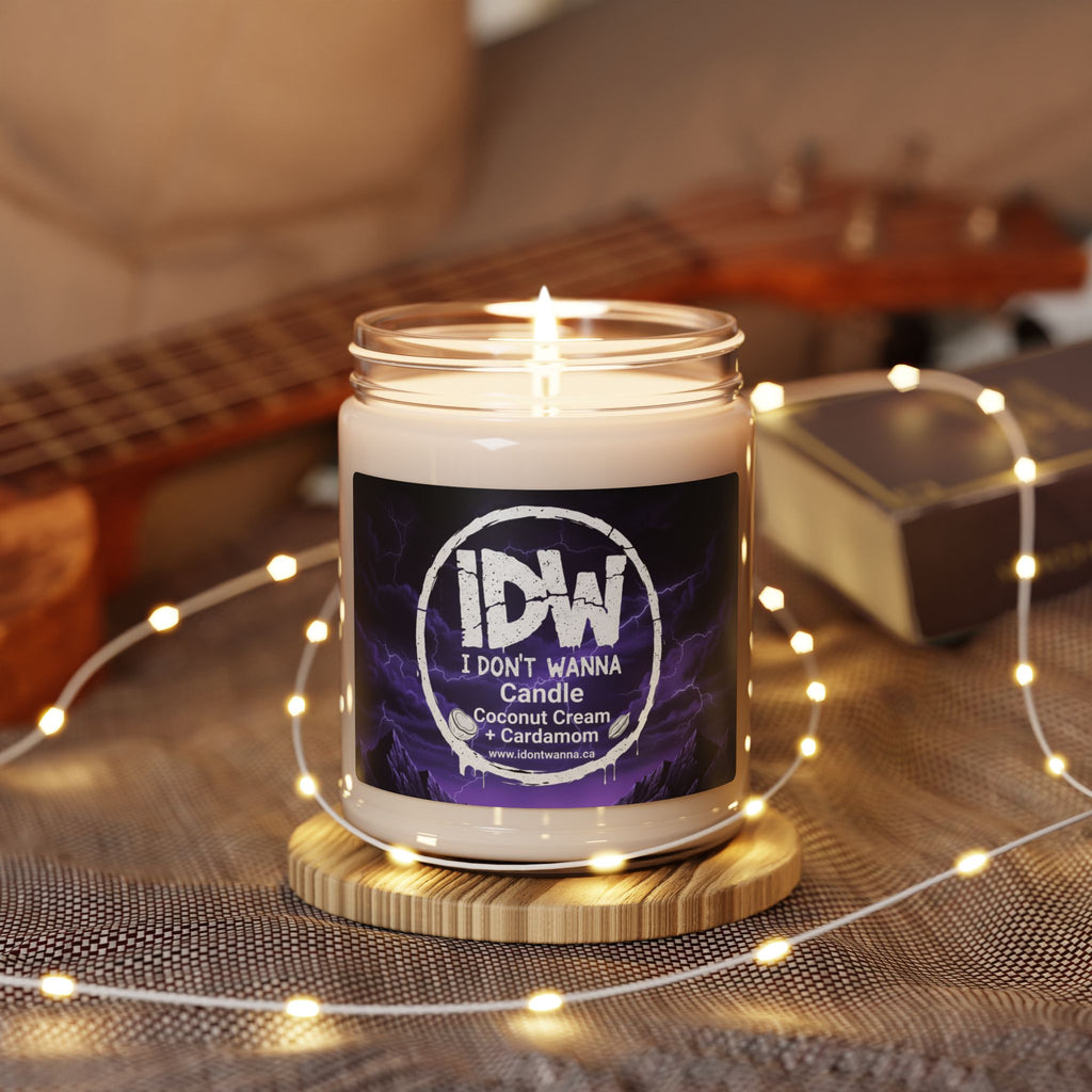 I Don’t Wanna - Coconut Cream & Cardamom Scented Soy Candle (9 oz)