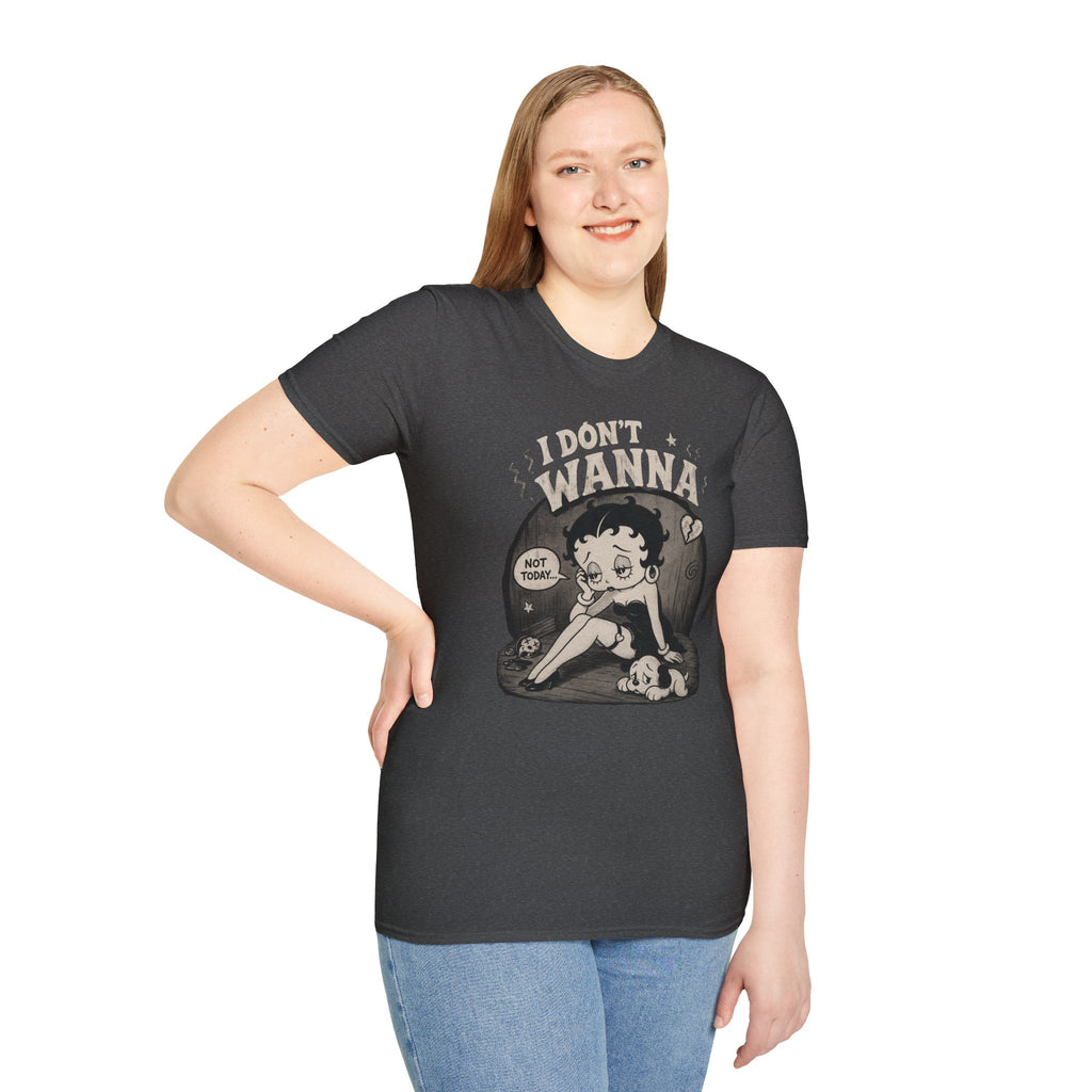 Women's Retro 'Betty I Don't Wanna' Graphic T-Shirt