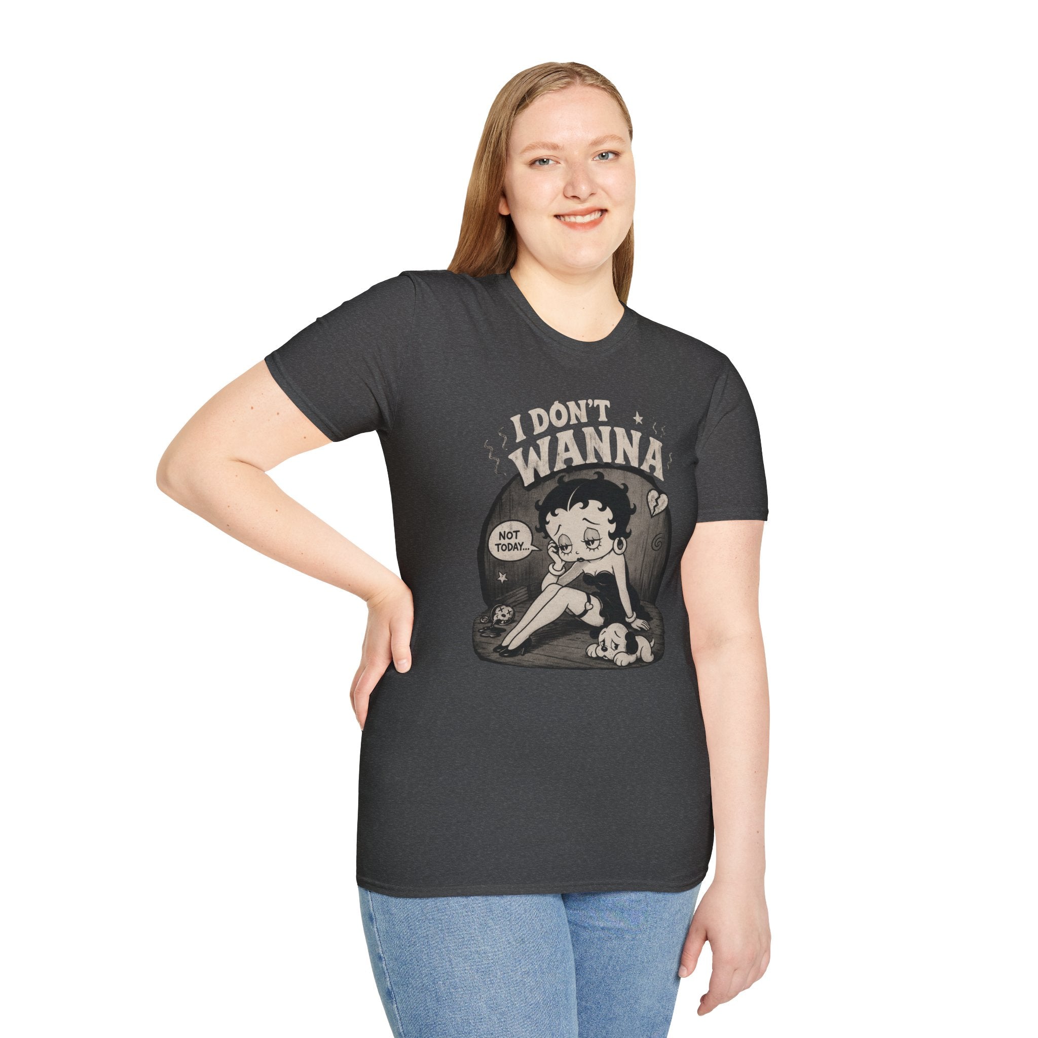 Women's Retro 'Betty I Don't Wanna' Graphic T-Shirt