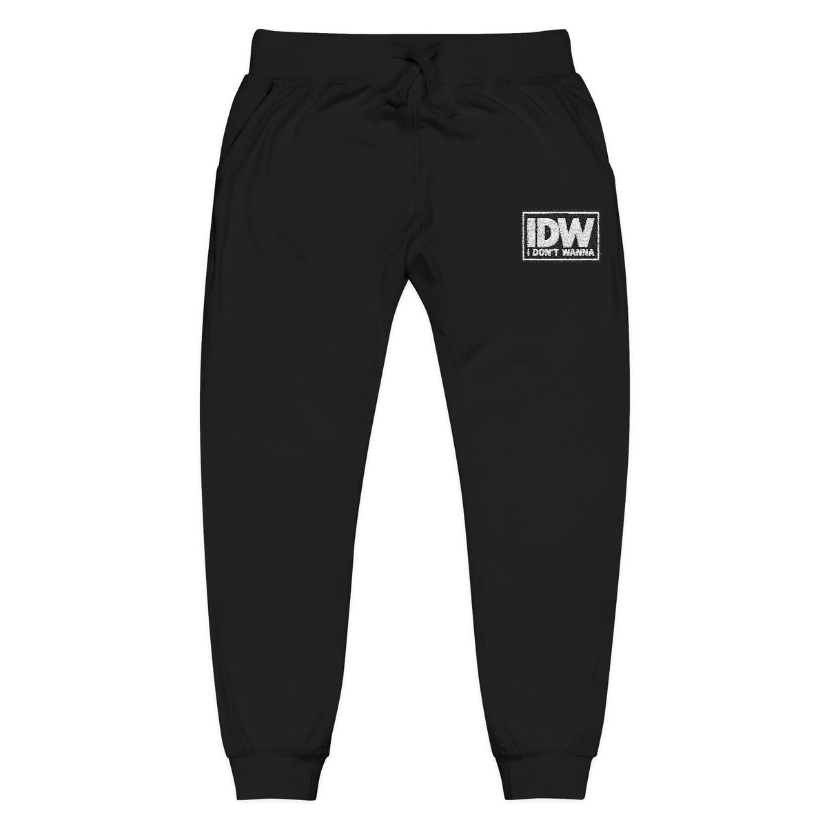 Embroidered “IDW” Fleece Sweatpants