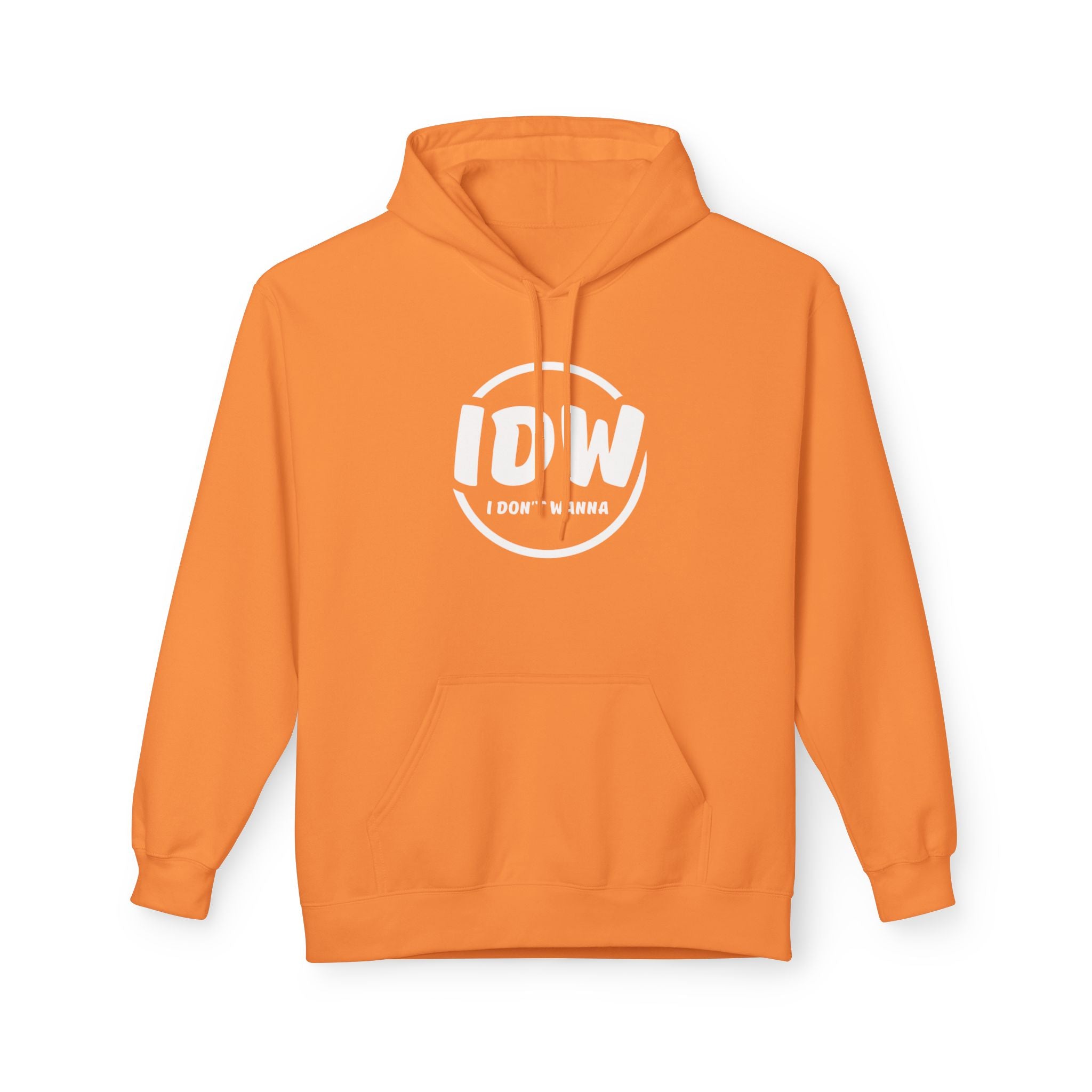 “I Don’t Wanna” Cozy Fleece Hoodie — Bold Mood-Status Pullover