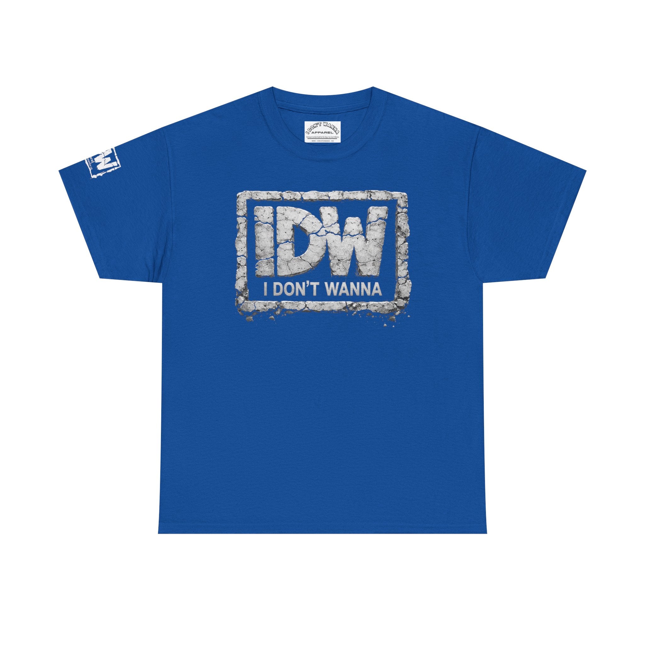 Distressed 3D Concrete IDW Logo T-Shirt — Vintage Urban Graphic Tee