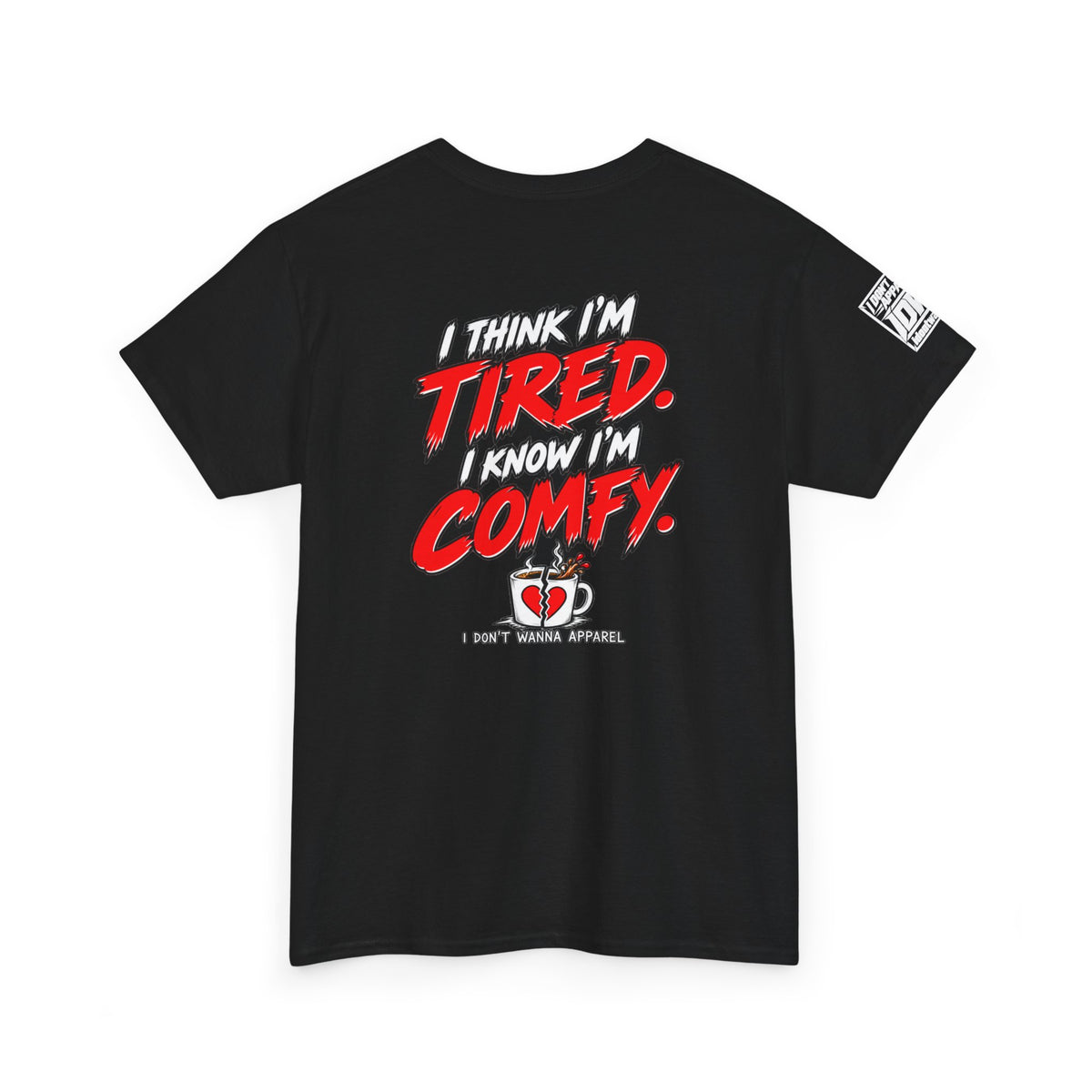 Breakroom Kid Tee — “I Think I’m TIRED. I Know I’m COMFY.” Coffee Shop Graphic Tee