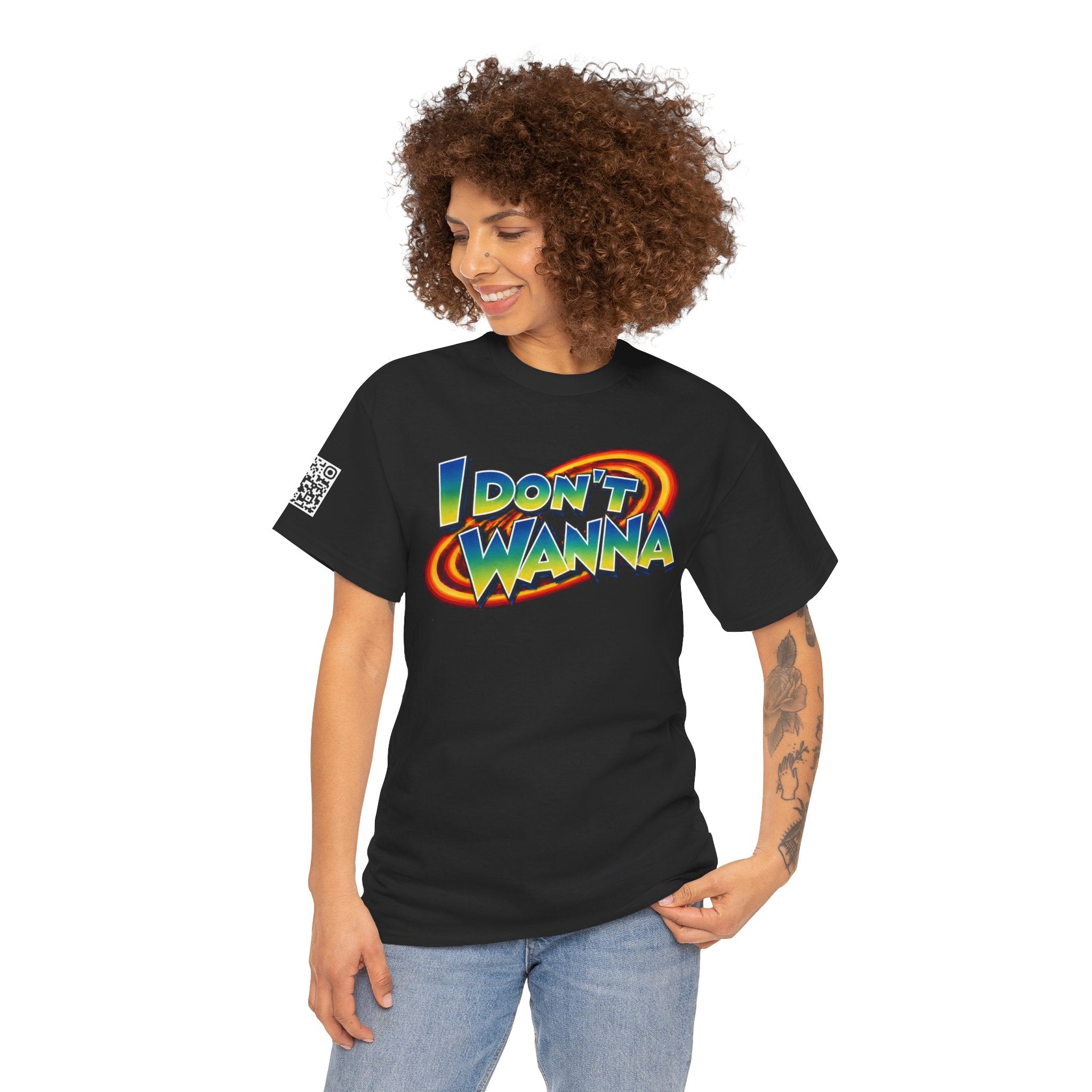 I Don’t Wanna Retro Logo Tee — “I don't wanna be dramatic, but without coffee I will perish” Graphic Shirt