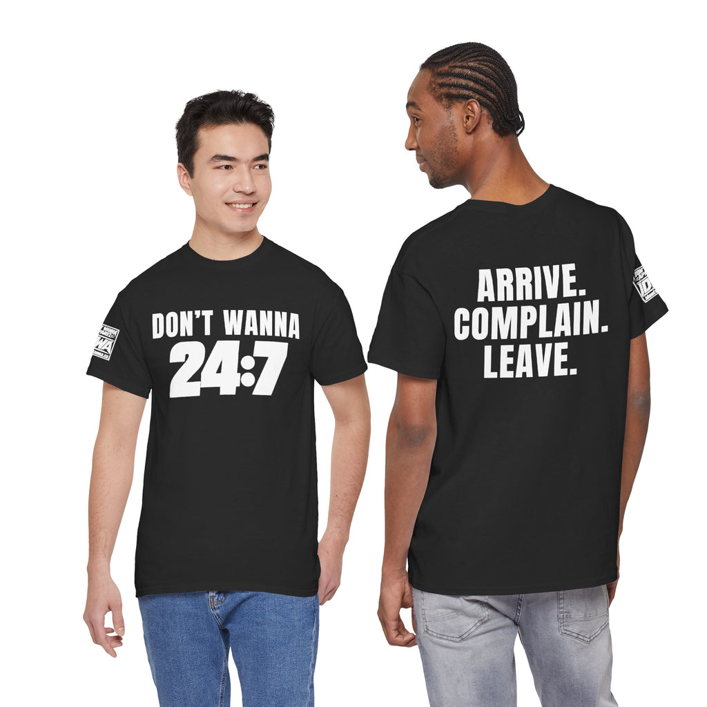 Don’t Wanna 24:7 Wrestling-Inspired Graphic T-Shirt