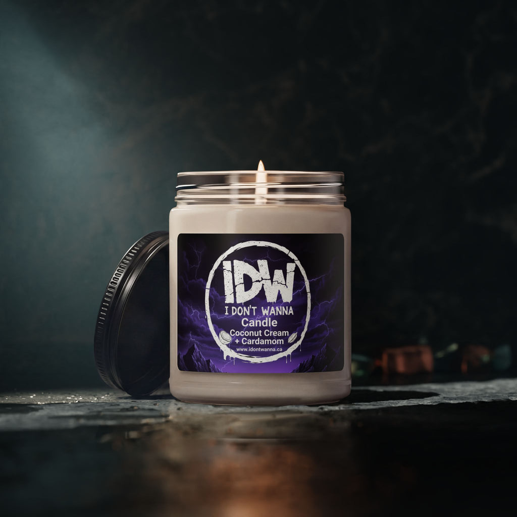 I Don’t Wanna - Coconut Cream & Cardamom Scented Soy Candle (9 oz)
