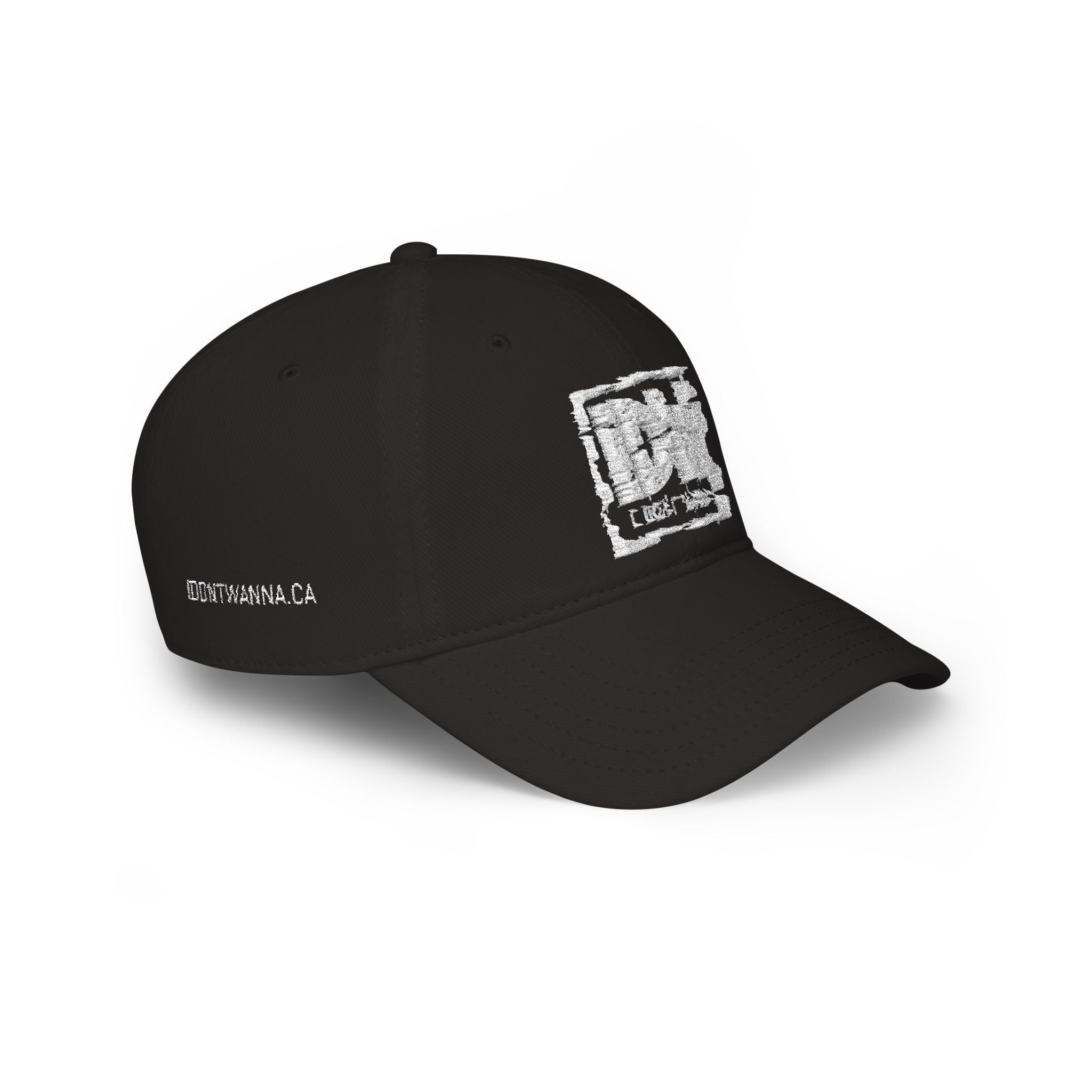 Low Profile Baseball Cap — Embroidered "I DONT WANNA" Hat