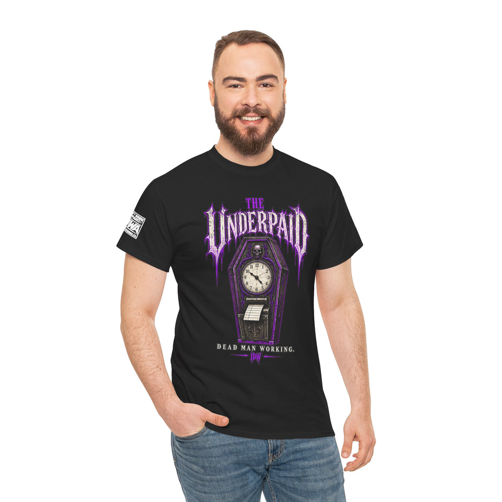 Rest in Debt Gothic Coffin Clock Tee