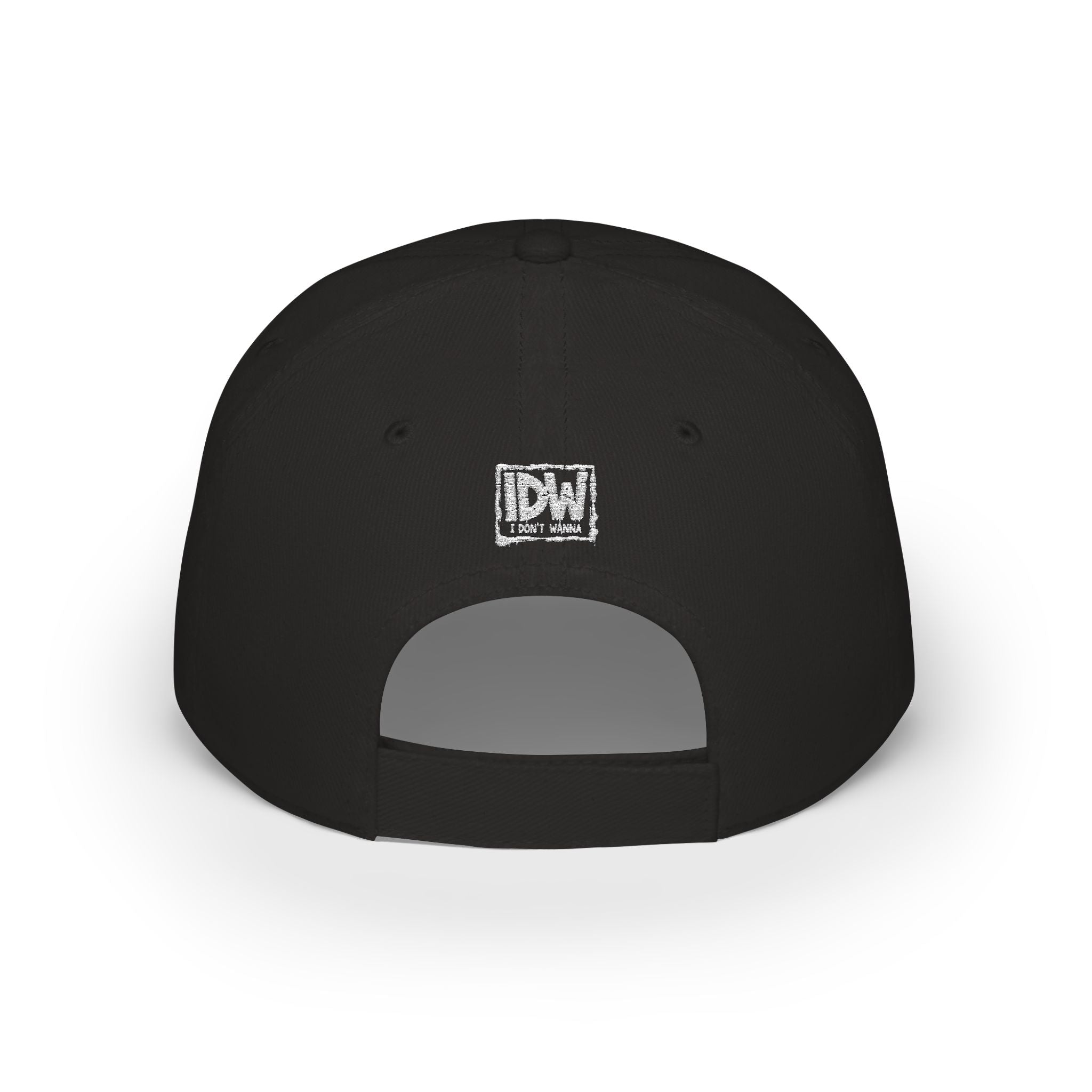 Low Profile Baseball Cap — Embroidered "I DONT WANNA" Hat