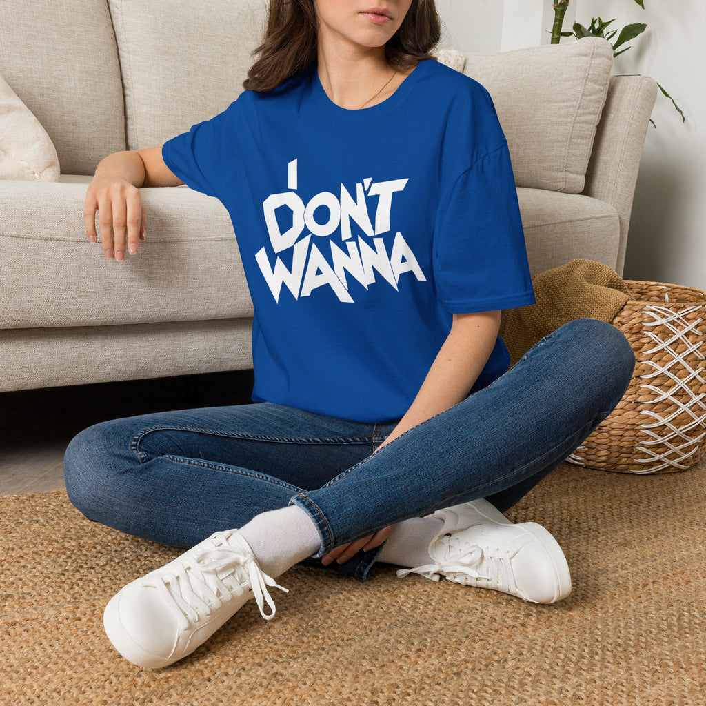 I DON'T WANNA EVIL HORROR Tee