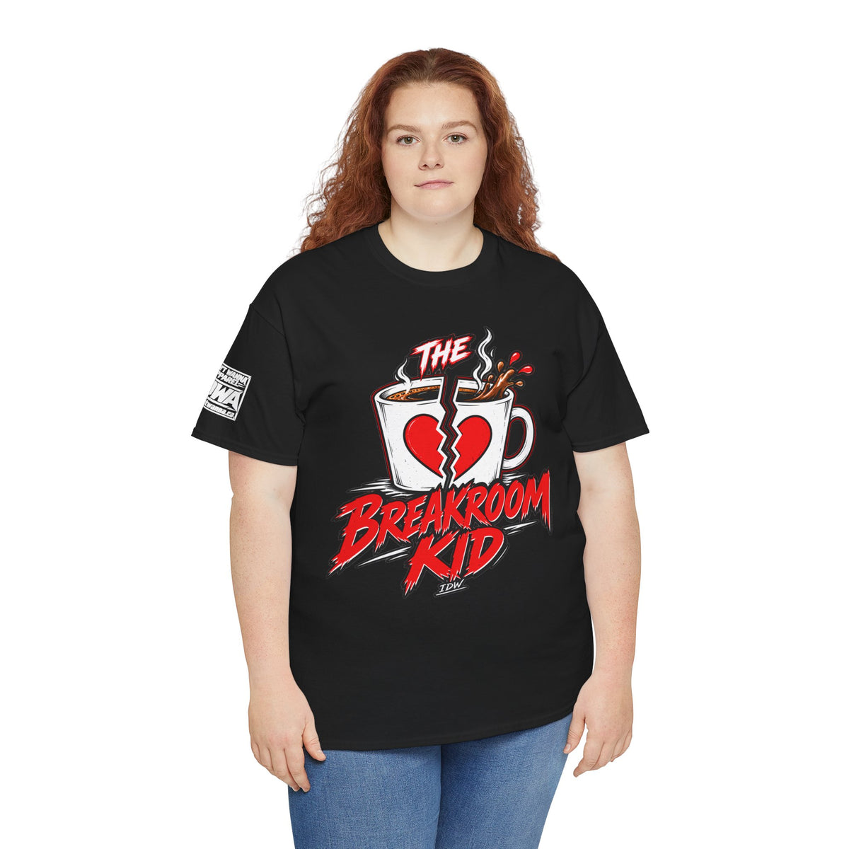 Breakroom Kid Tee — “I Think I’m TIRED. I Know I’m COMFY.” Coffee Shop Graphic Tee