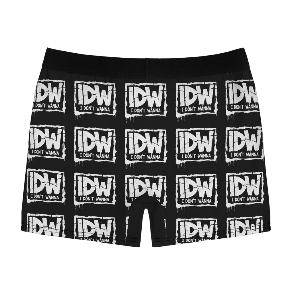 I Don't Wanna Boxer Briefs — Men's Message Boxer Briefs (AOP)