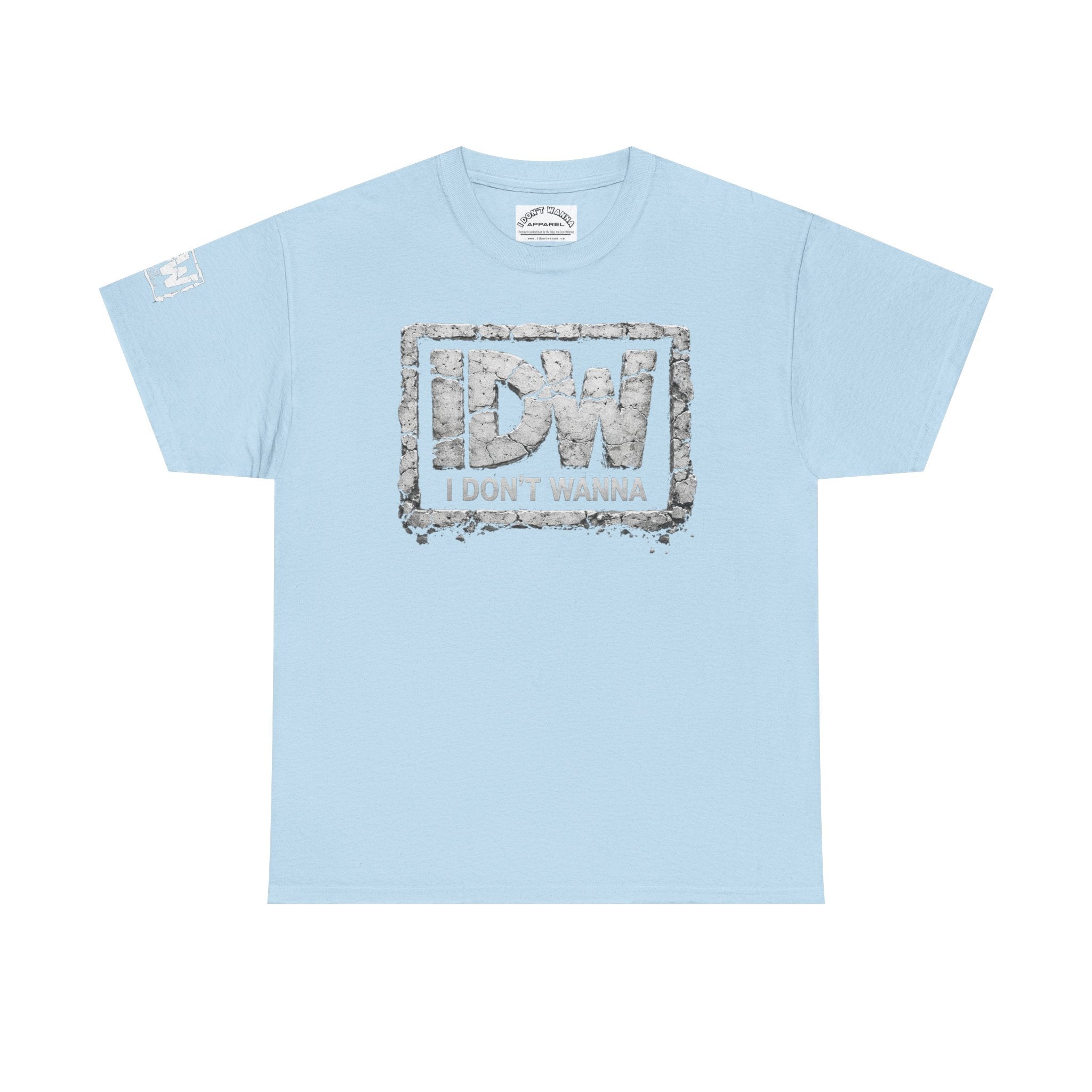 Distressed 3D Concrete IDW Logo T-Shirt — Vintage Urban Graphic Tee