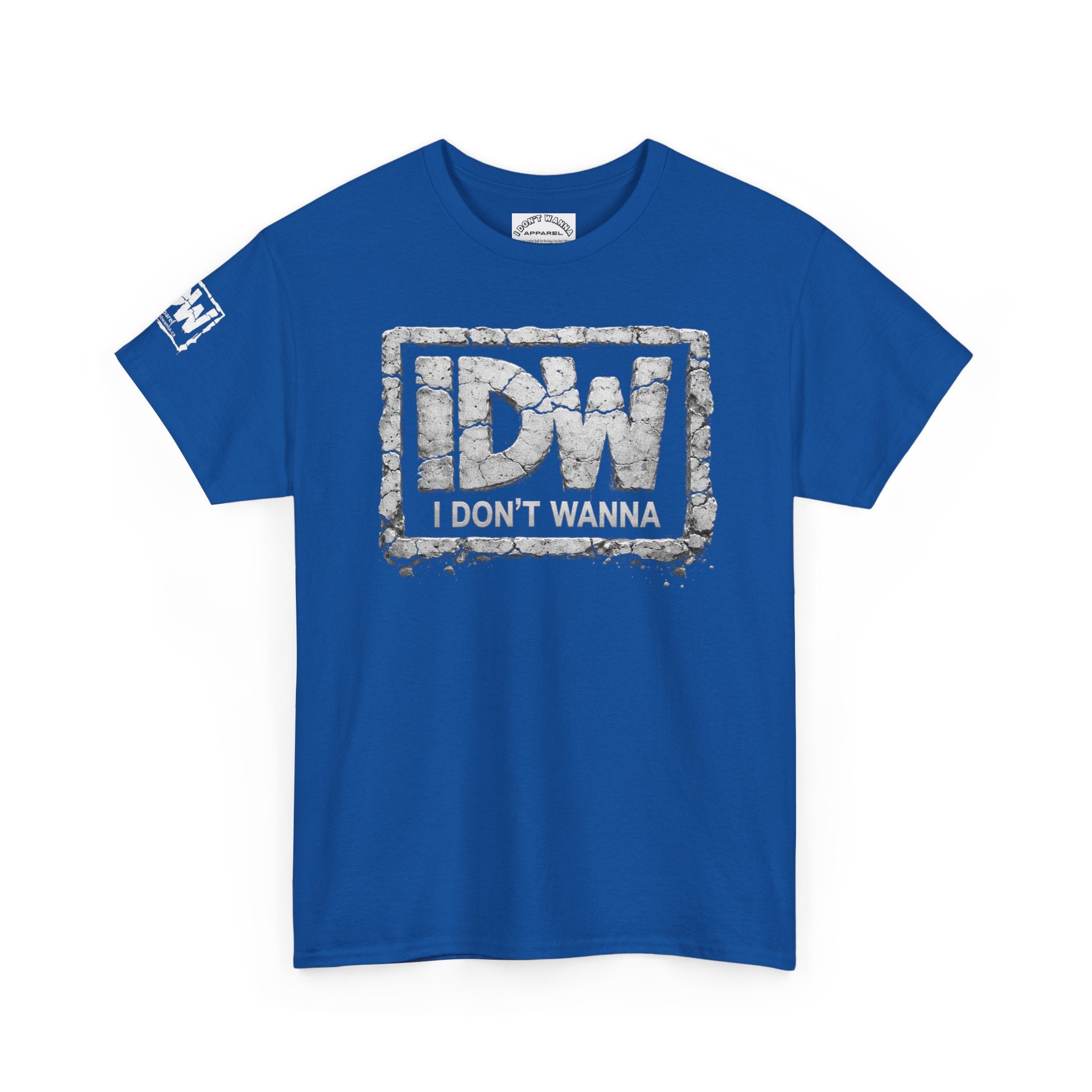 Distressed 3D Concrete IDW Logo T-Shirt — Vintage Urban Graphic Tee