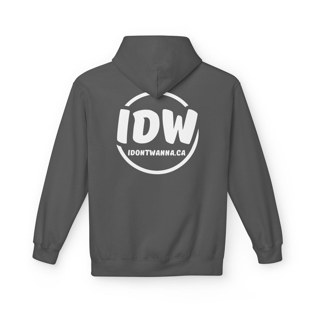 “I Don’t Wanna” Cozy Fleece Hoodie — Bold Mood-Status Pullover