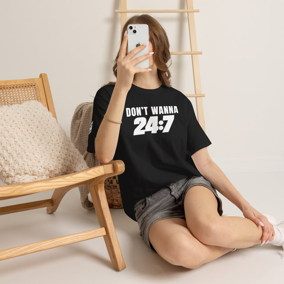 Don’t Wanna 24:7 Wrestling-Inspired Graphic T-Shirt