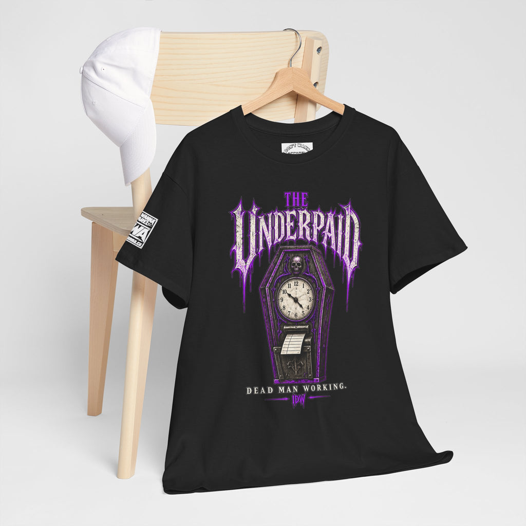 Rest in Debt Gothic Coffin Clock Tee