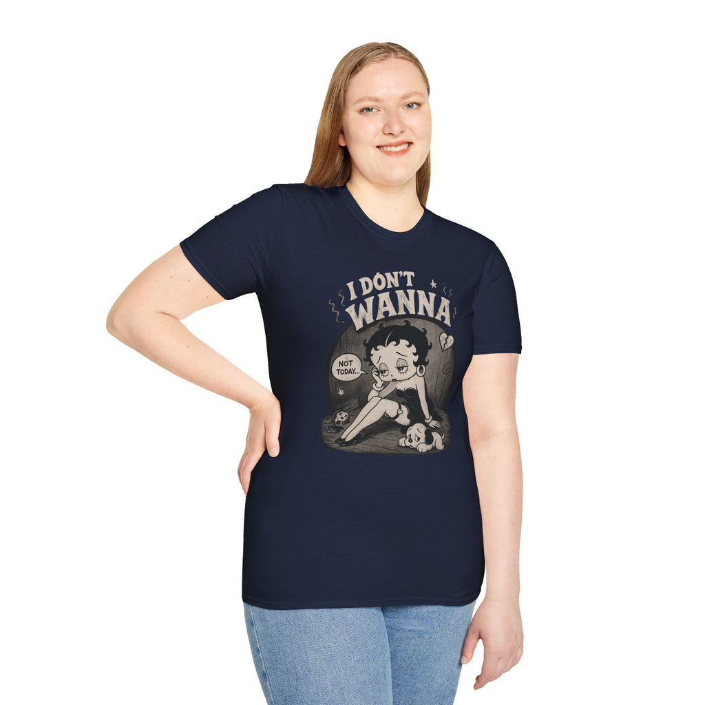 Women's Retro 'Betty I Don't Wanna' Graphic T-Shirt