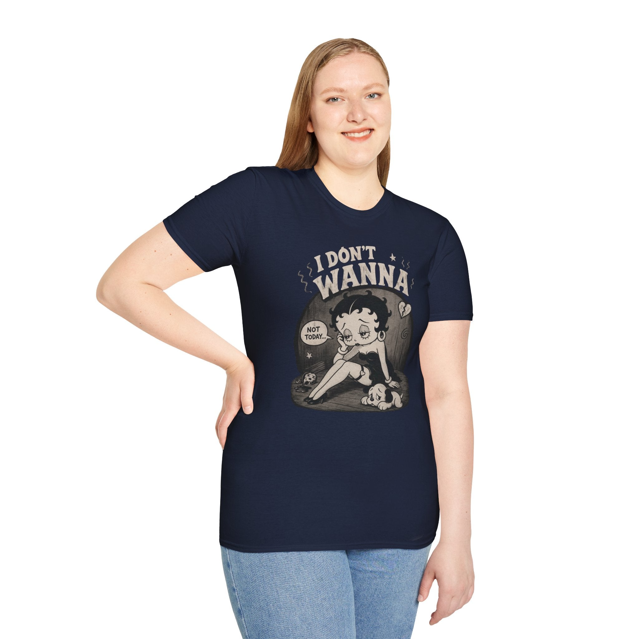 Women's Retro 'Betty I Don't Wanna' Graphic T-Shirt