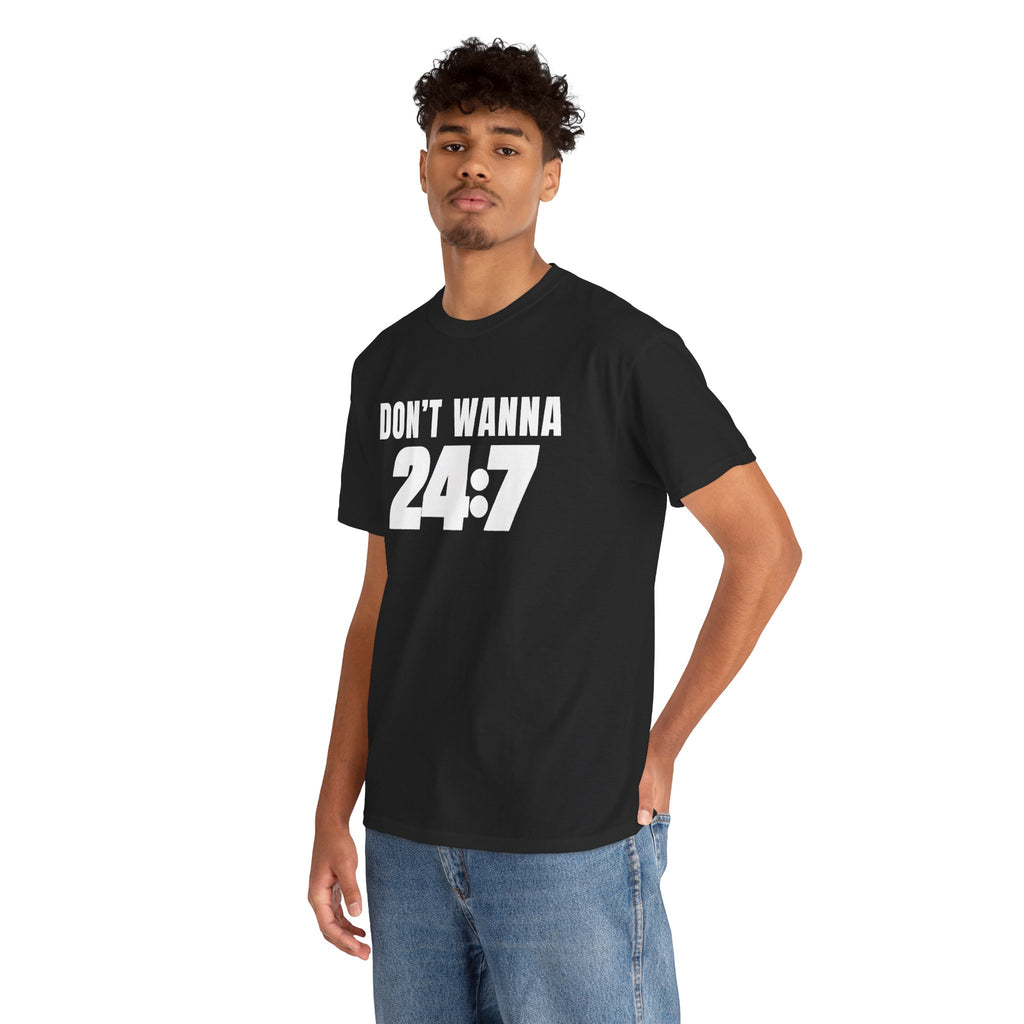 Don’t Wanna 24:7 Wrestling-Inspired Graphic T-Shirt