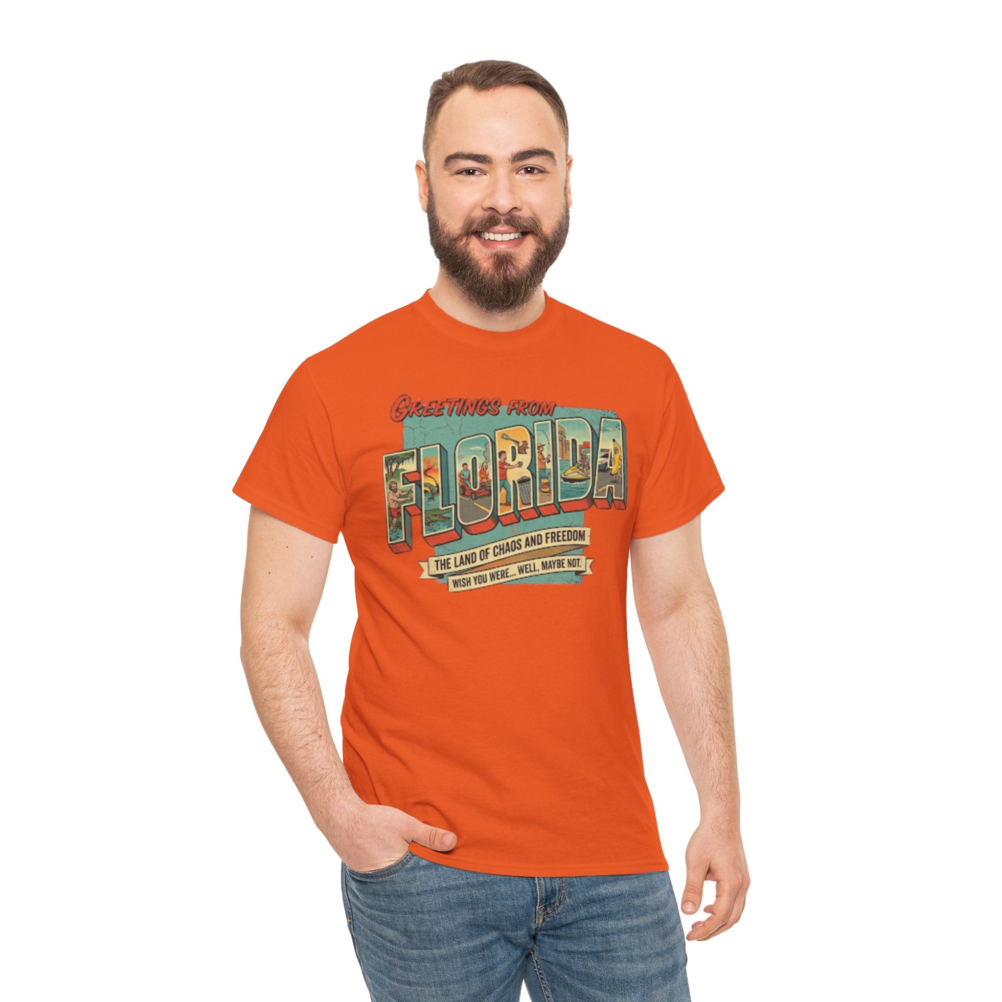 Florida Man 'We Wish You Were Here' T-Shirt — Greetings From Florida News Headlines