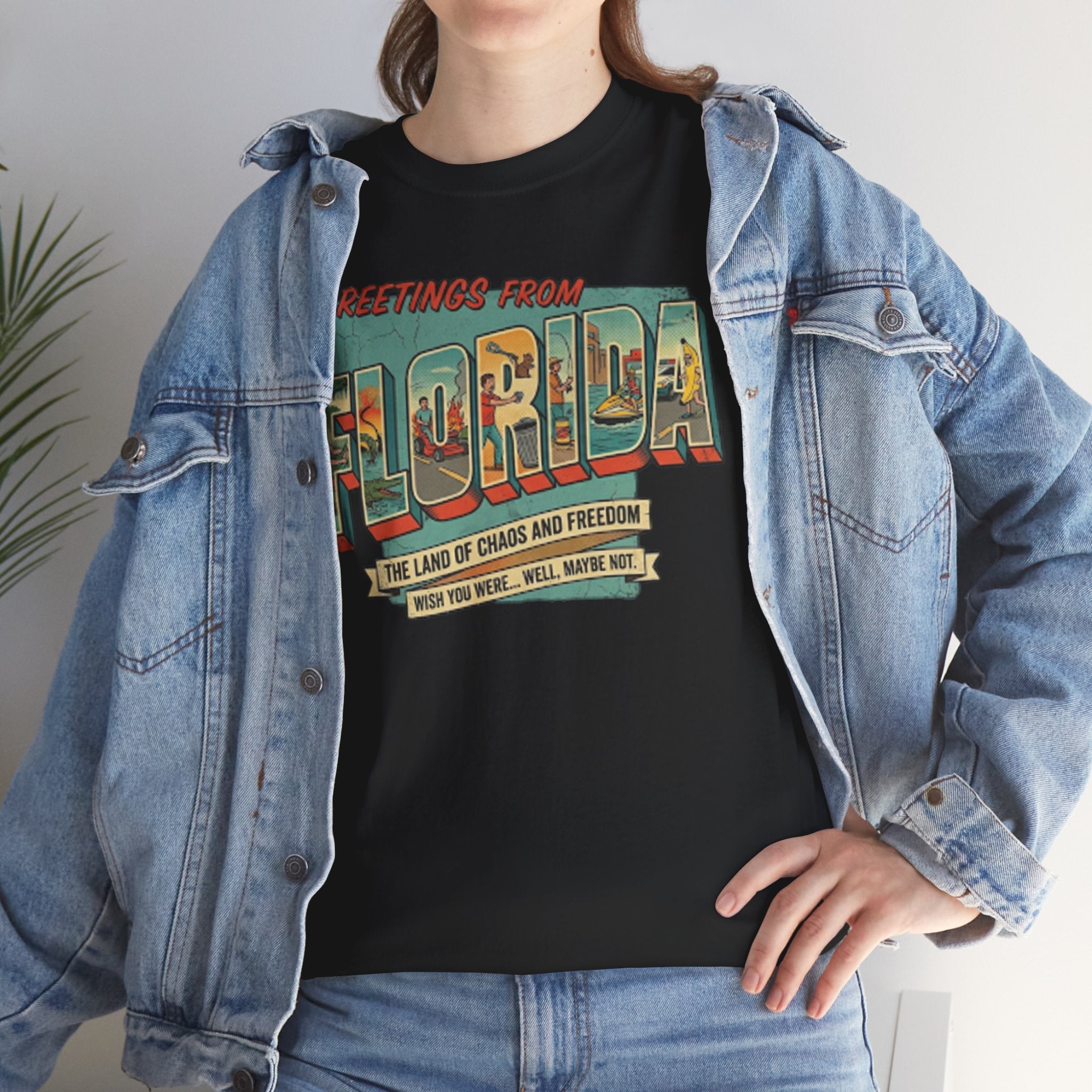 Florida Man 'We Wish You Were Here' T-Shirt — Greetings From Florida News Headlines