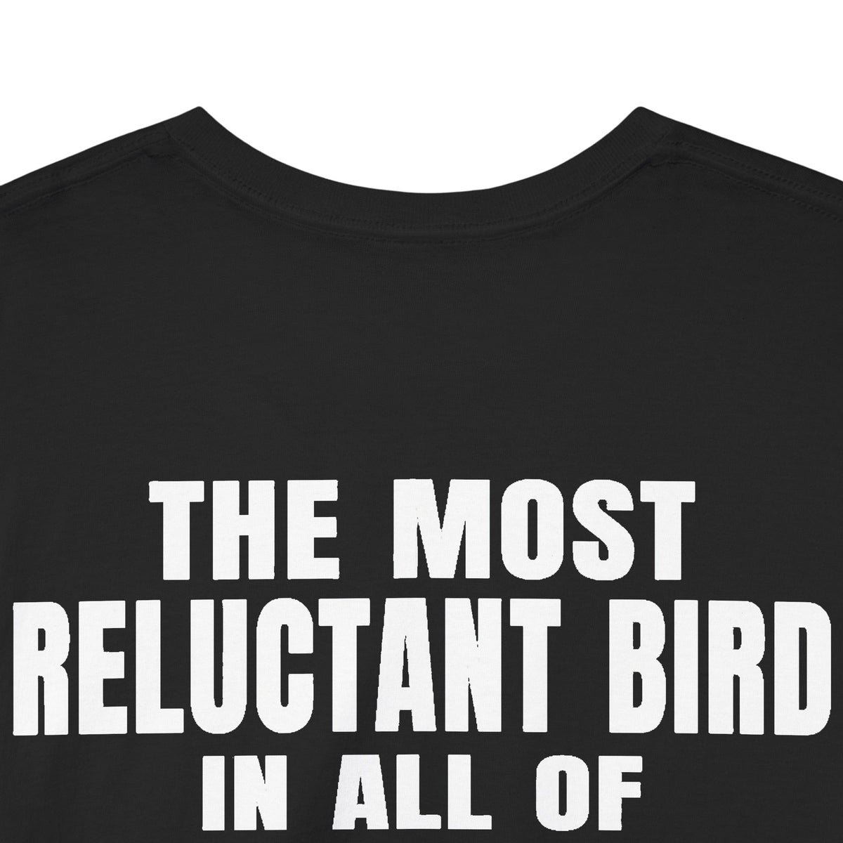 Reluctant Robin Graphic Tee — “The Most Reluctant Bird in All of Gainful Employment”