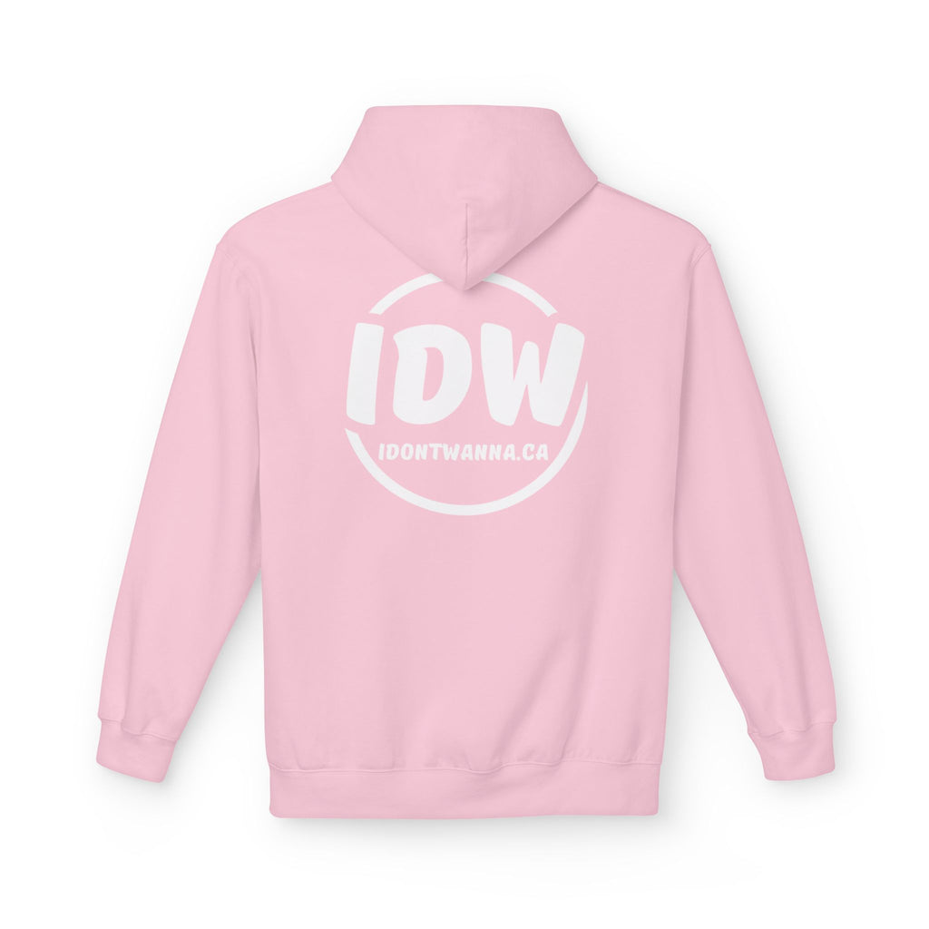 “I Don’t Wanna” Cozy Fleece Hoodie — Bold Mood-Status Pullover