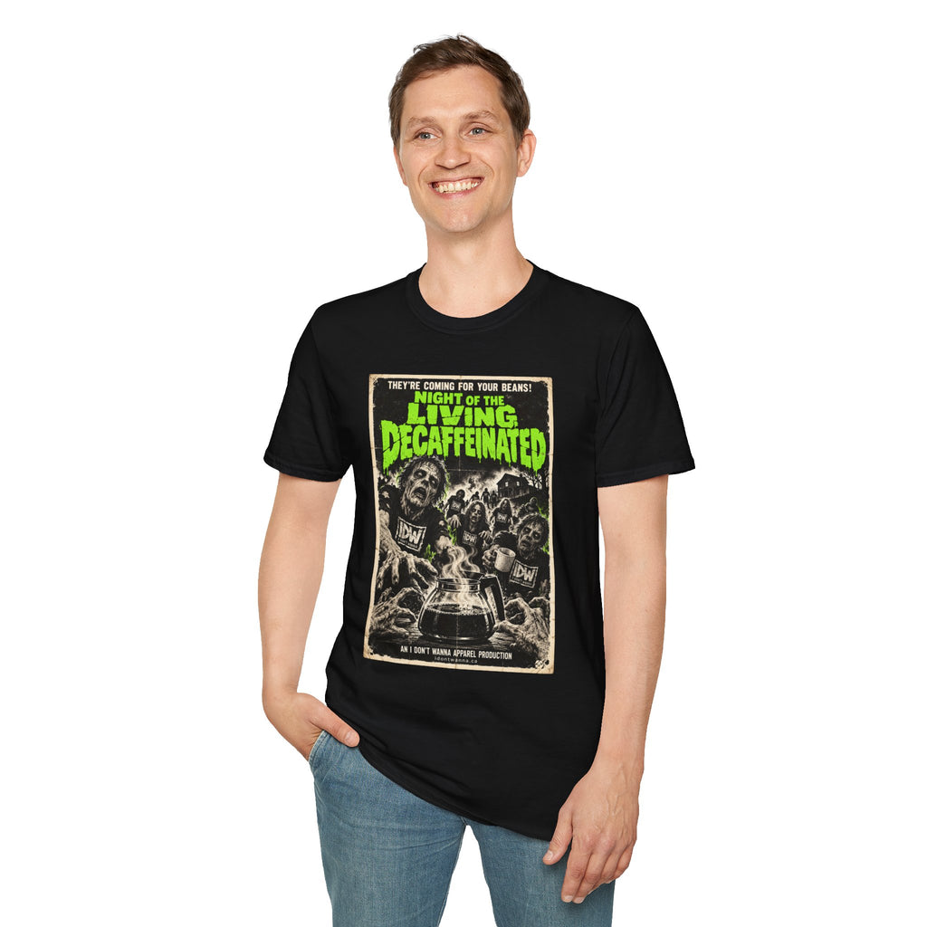 Night of the Living Decaffeinated Horror Coffee T-Shirt