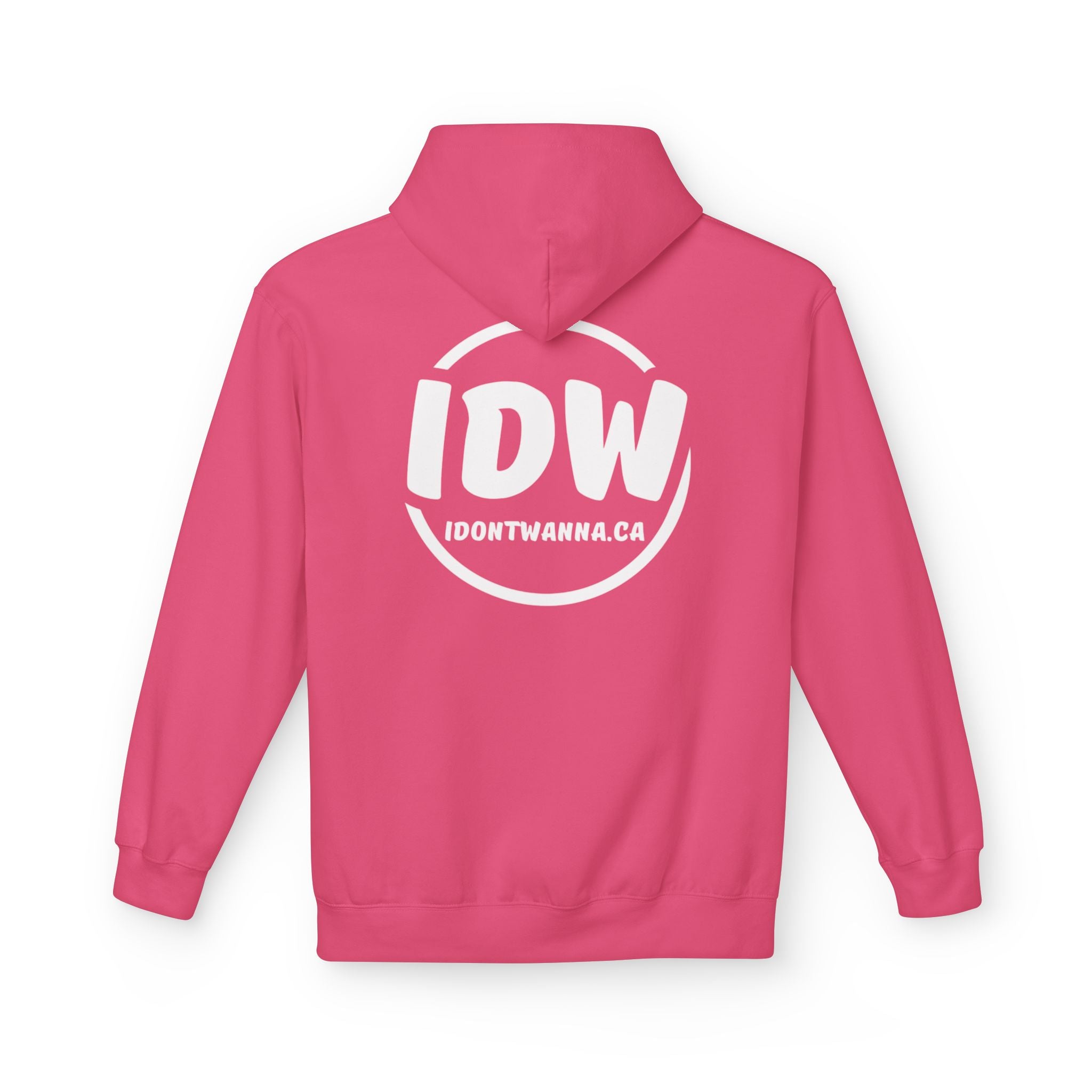 “I Don’t Wanna” Cozy Fleece Hoodie — Bold Mood-Status Pullover