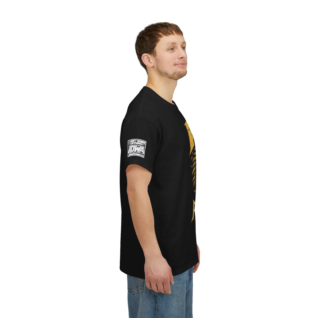 Apex Procrastinator Iguana T-Shirt — "I AM THE APEX PROCRASTINATOR" (Back: "THE VOICES IN MY HEAD REQUESTED A DAY OFF")