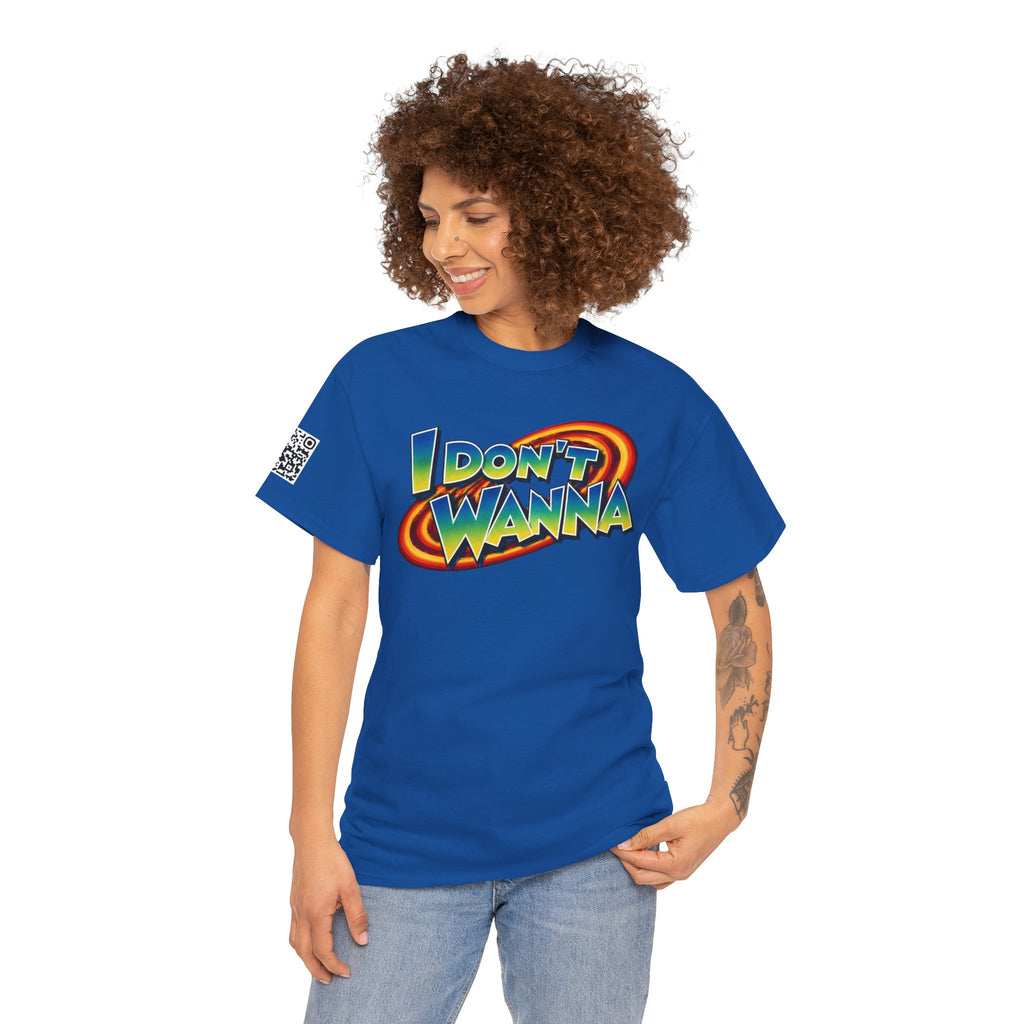 I Don’t Wanna Retro Logo Tee — “I don't wanna be dramatic, but without coffee I will perish” Graphic Shirt