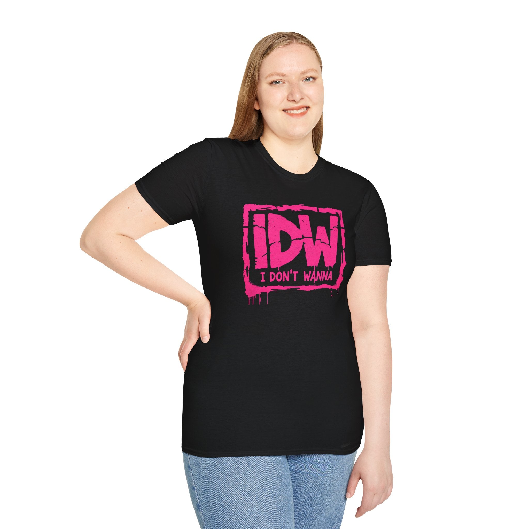 IDW "I Don’t Wanna" Pink Logo Graphic T-Shirt