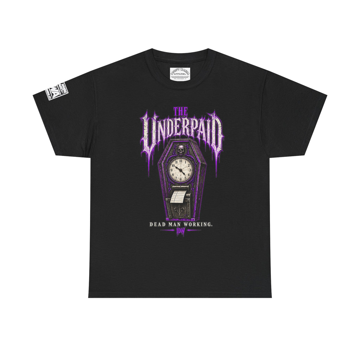 Rest in Debt Gothic Coffin Clock Tee