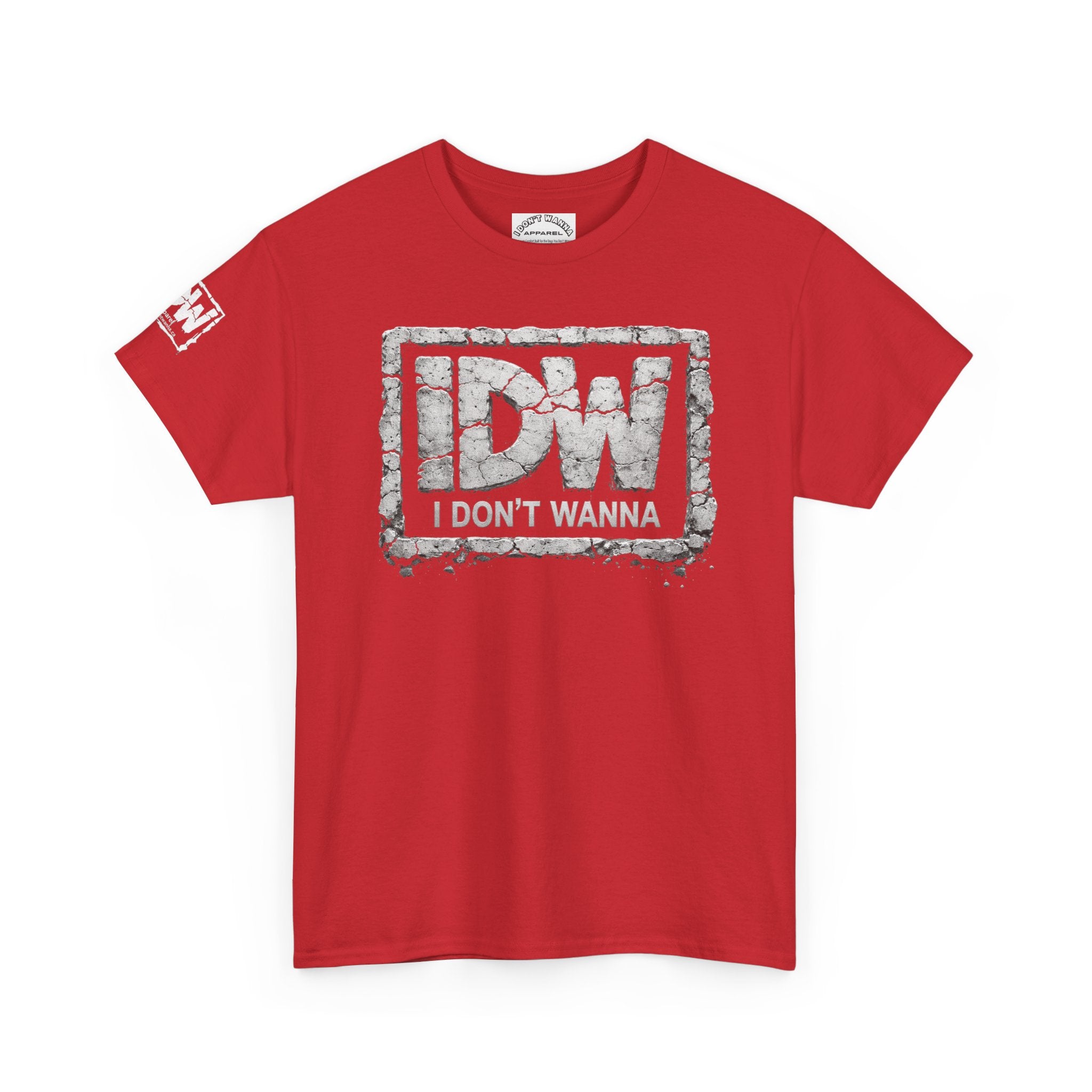 Distressed 3D Concrete IDW Logo T-Shirt — Vintage Urban Graphic Tee
