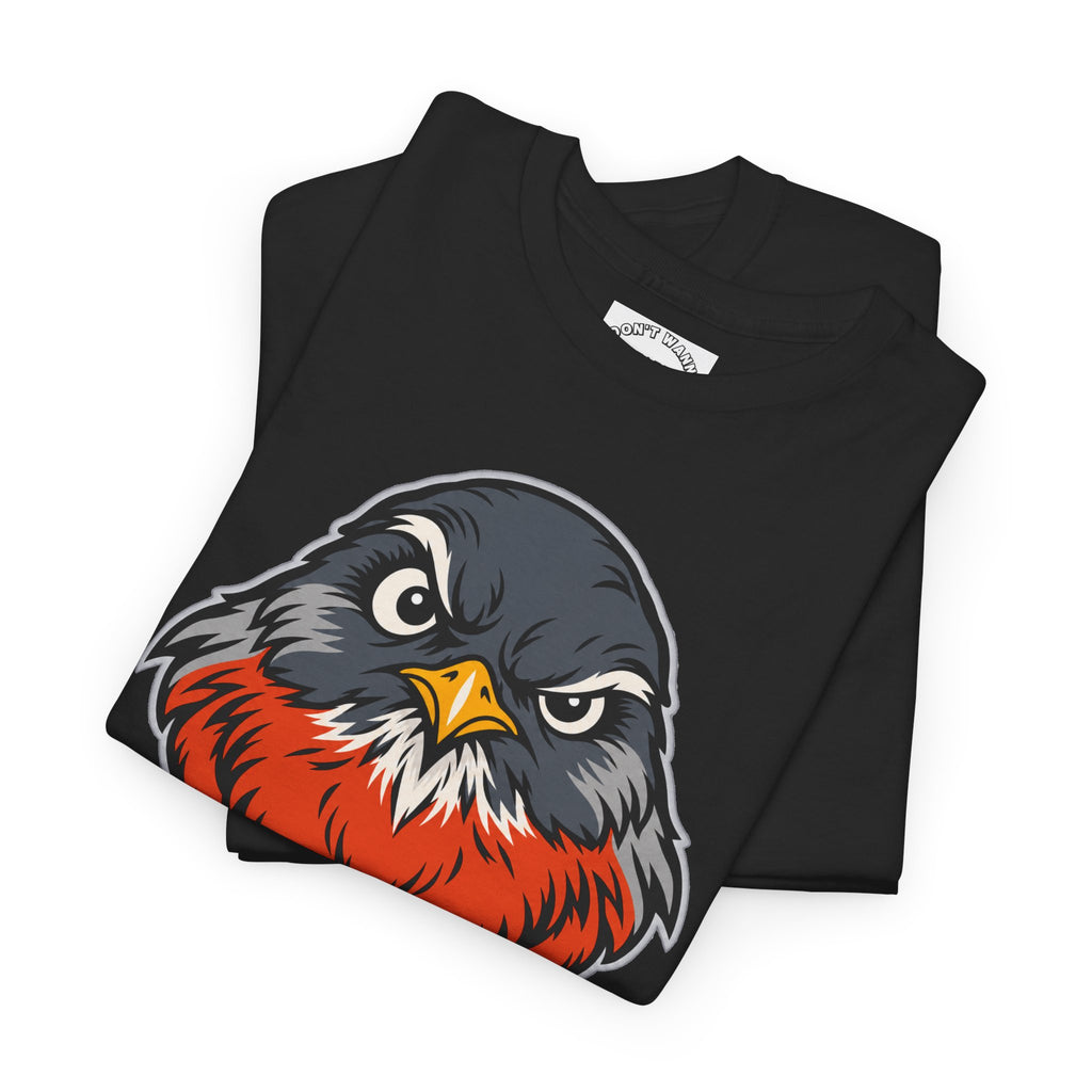 Reluctant Robin Graphic Tee — “The Most Reluctant Bird in All of Gainful Employment”
