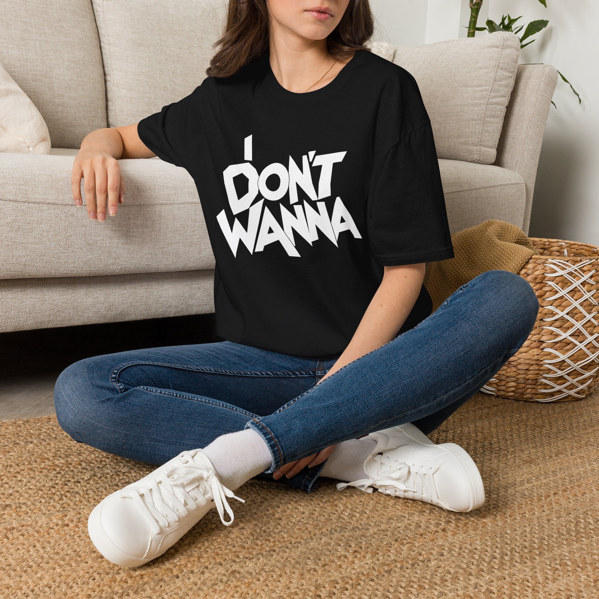 I DON'T WANNA EVIL HORROR Tee