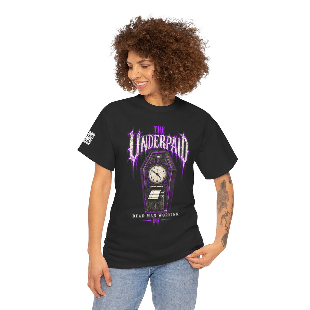 Rest in Debt Gothic Coffin Clock Tee